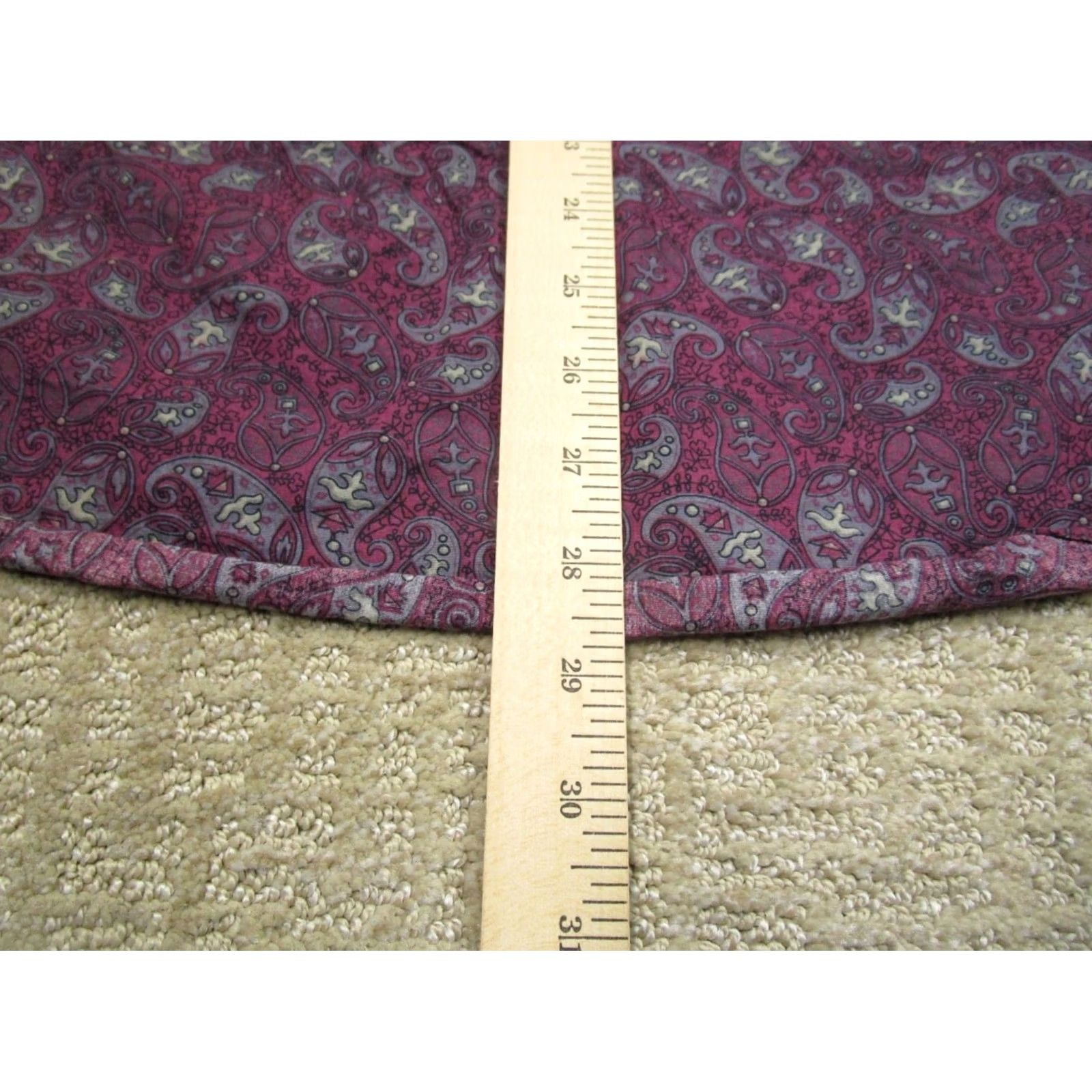 Wrangler Wrangler George Strait Shirt Men M Purple Paisley Western Long Sleeve Button-Up Size US M / EU 48-50 / 2 - 6 Thumbnail