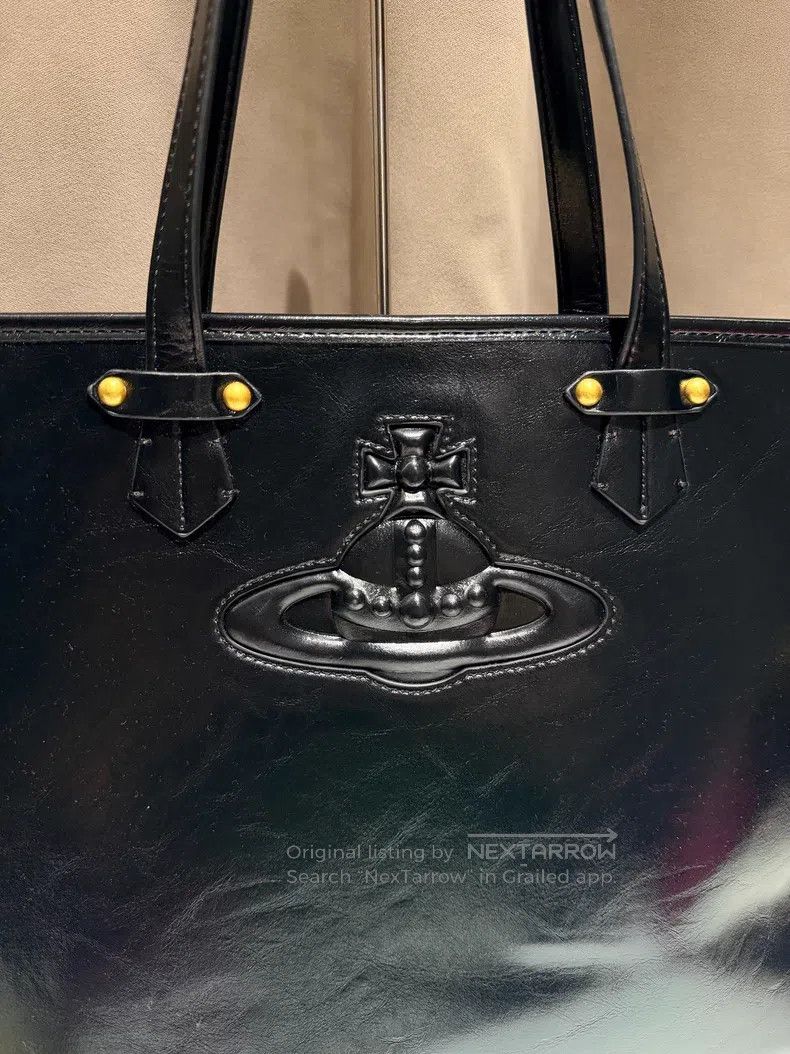 Vivienne Westwood Vivienne Westwood size os Black leather tote bag Size ONE SIZE - 3 Thumbnail