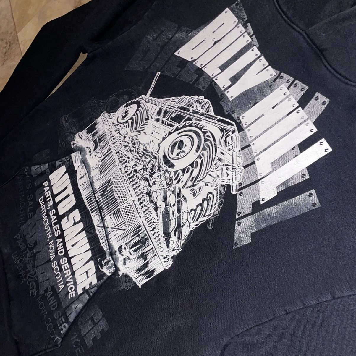 Billy Hill Billy Hill Print Over Print Hoodie Black - Rare - Size Large Size US L / EU 52-54 / 3 - 4 Thumbnail