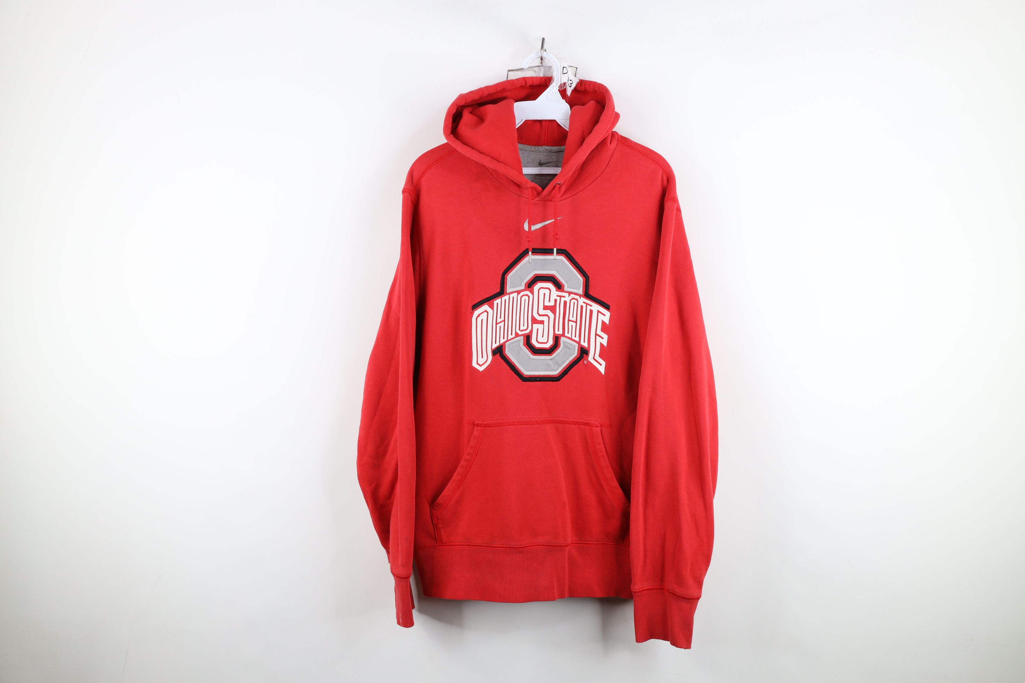 Nike Vintage Nike Center Swoosh Ohio State University Hoodie Size US L / EU 52-54 / 3 - 1 Thumbnail