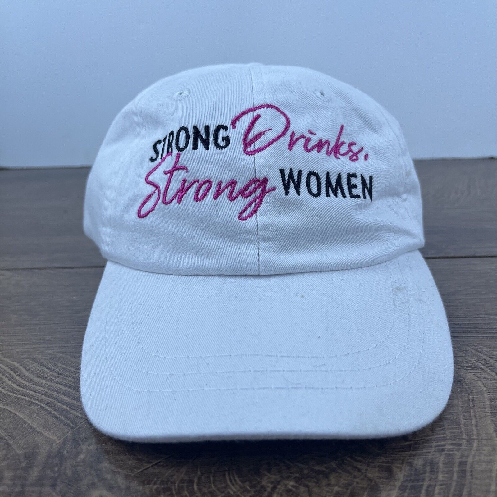 Other Strong Drinks Strong Women Hat White Hat Adjustable White Ad Size ONE SIZE - 1 Thumbnail