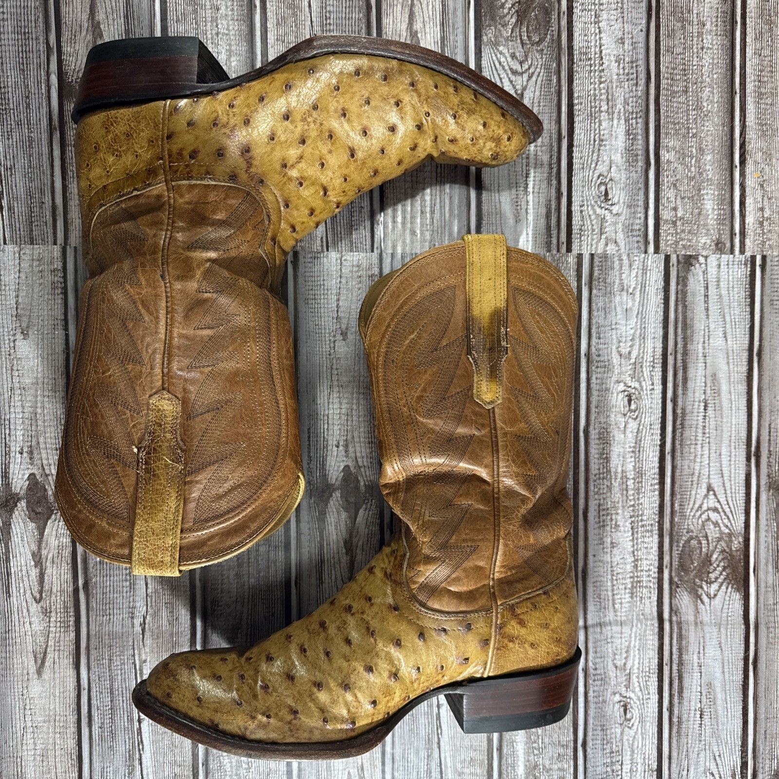 Tecovas TECOVAS The Wyatt Russet Ostrich Boots size 8 D Brown Weste Size US 8 / EU 41 - 7 Thumbnail