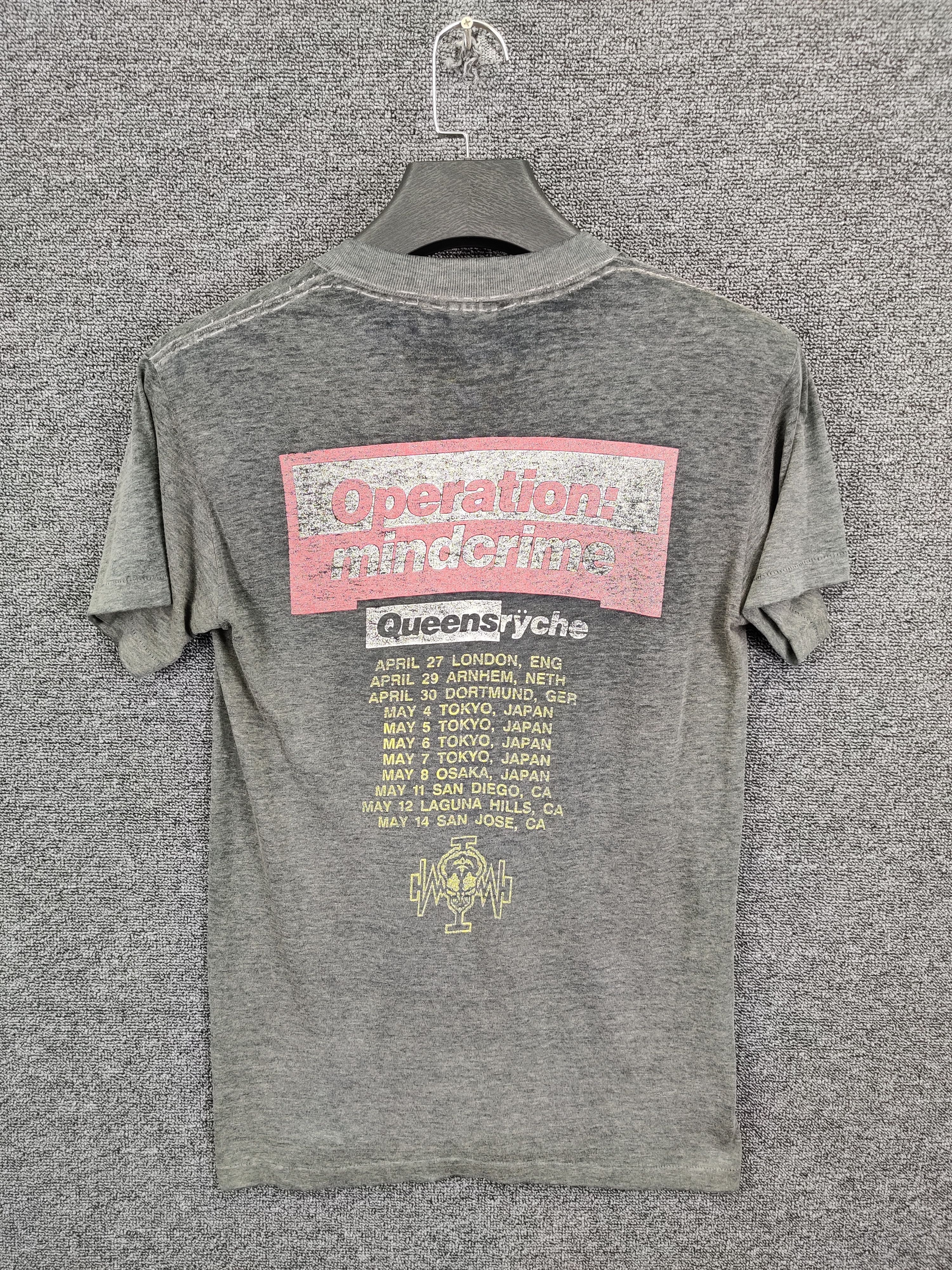 Band Tees Vintage 80s Queensryche Operation Mindcrime Tour Tee Tshirt Size US M / EU 48-50 / 2 - 5 Thumbnail
