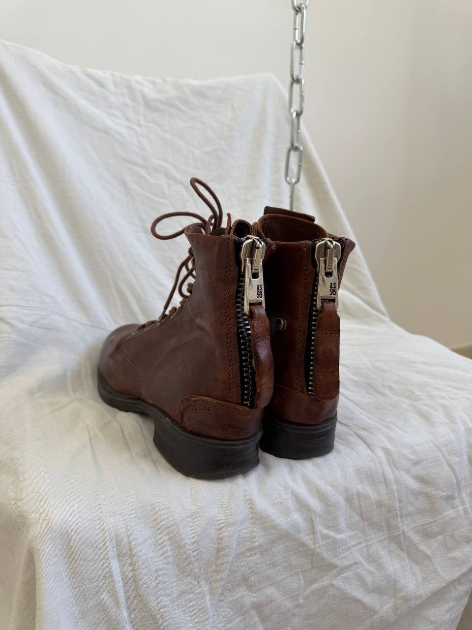 A.S.98 Avant Garde A.S. 98 14th Addiction Style Leather Boots Size US 7 / IT 37 - 12 Thumbnail