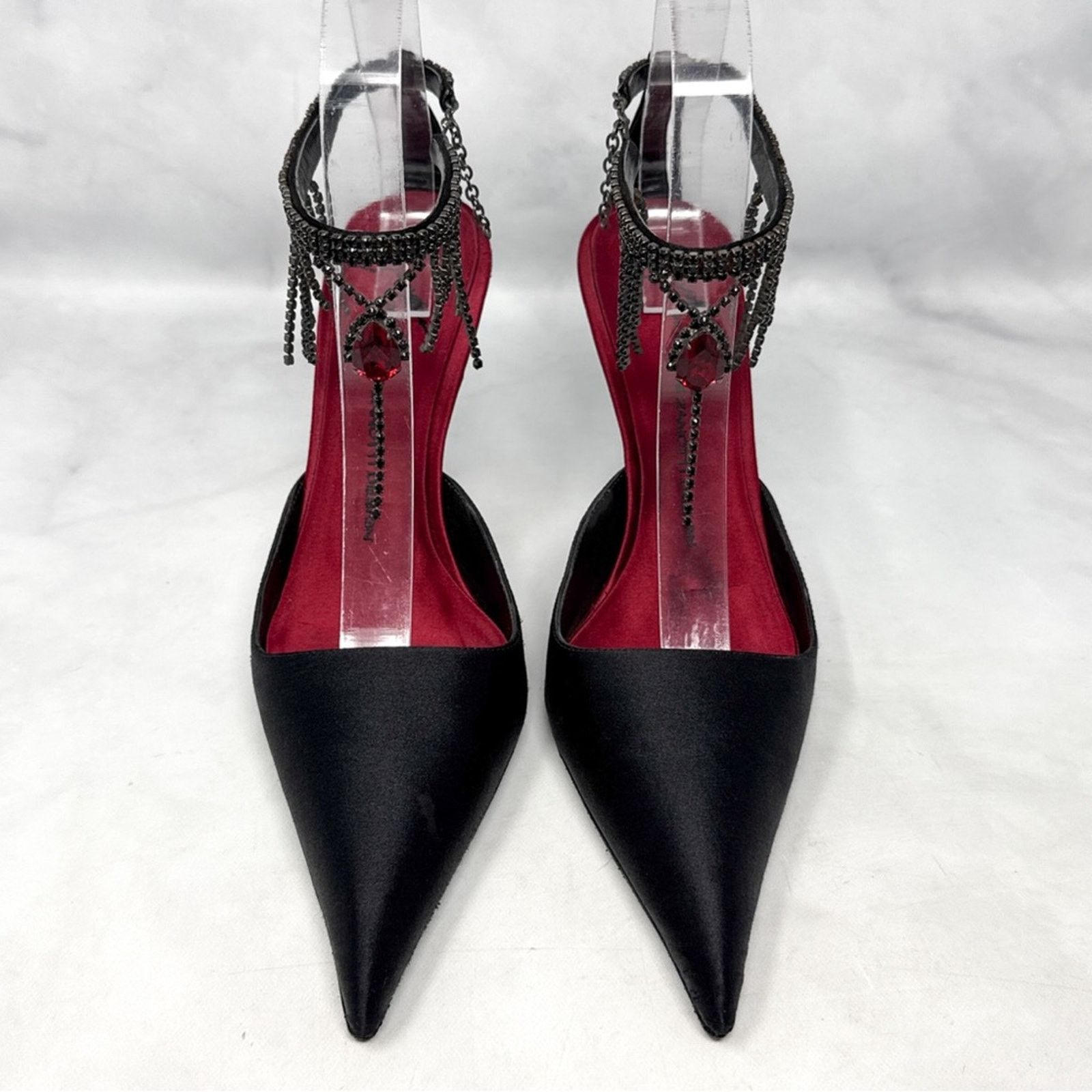 Giuseppe Zanotti Giuseppe Zanotti Vicini Vintage Gothic Pointed Toe Mule Heel Size US 8 / IT 38 - 1 Thumbnail