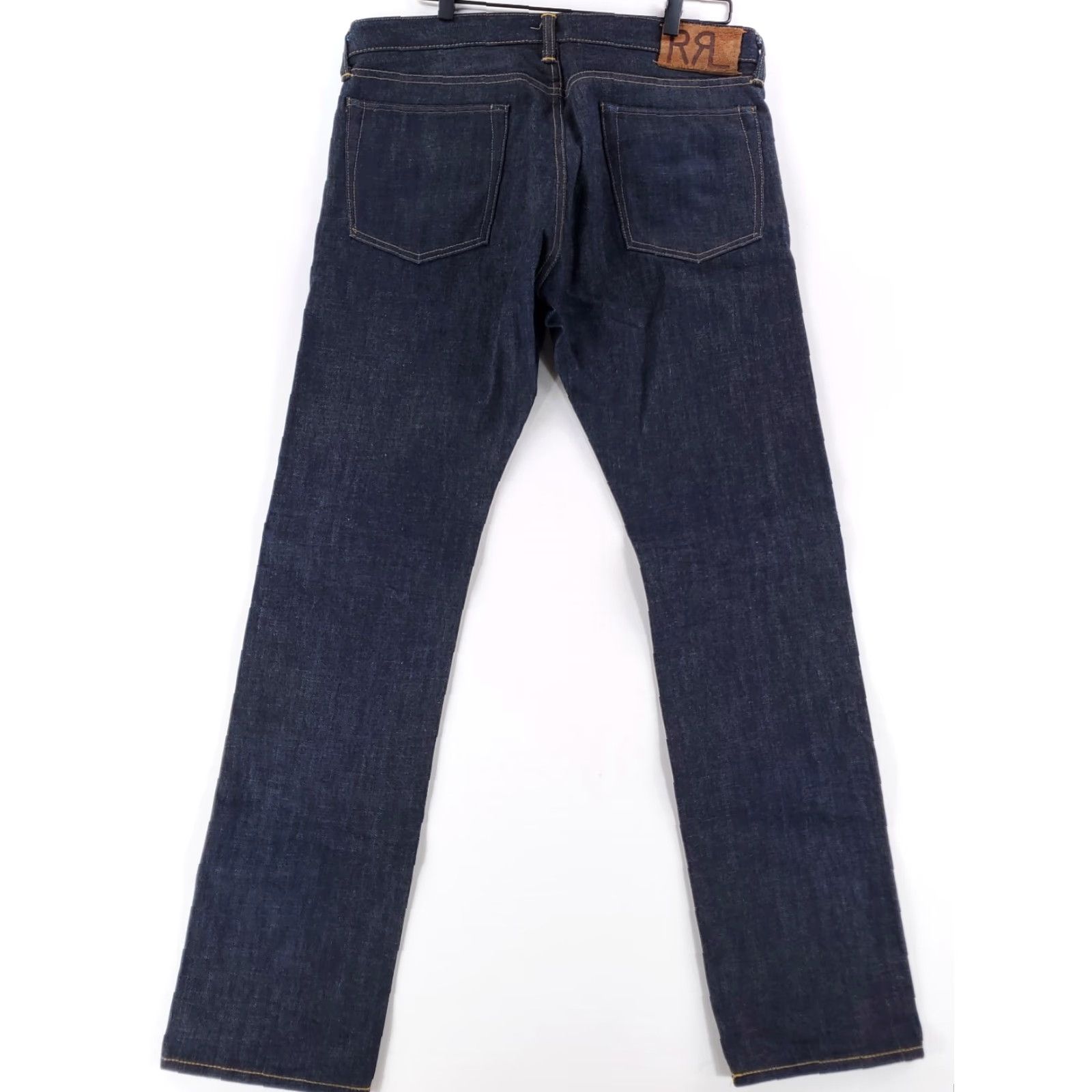 Ralph Lauren RRL Jeans Ralph Lauren Slim Fit Selvedge Mens 36 x 34 Actual Blue Straight 33 x 32 34 Inseam Blue Mens Size US 36 / EU 52 - 5 Thumbnail