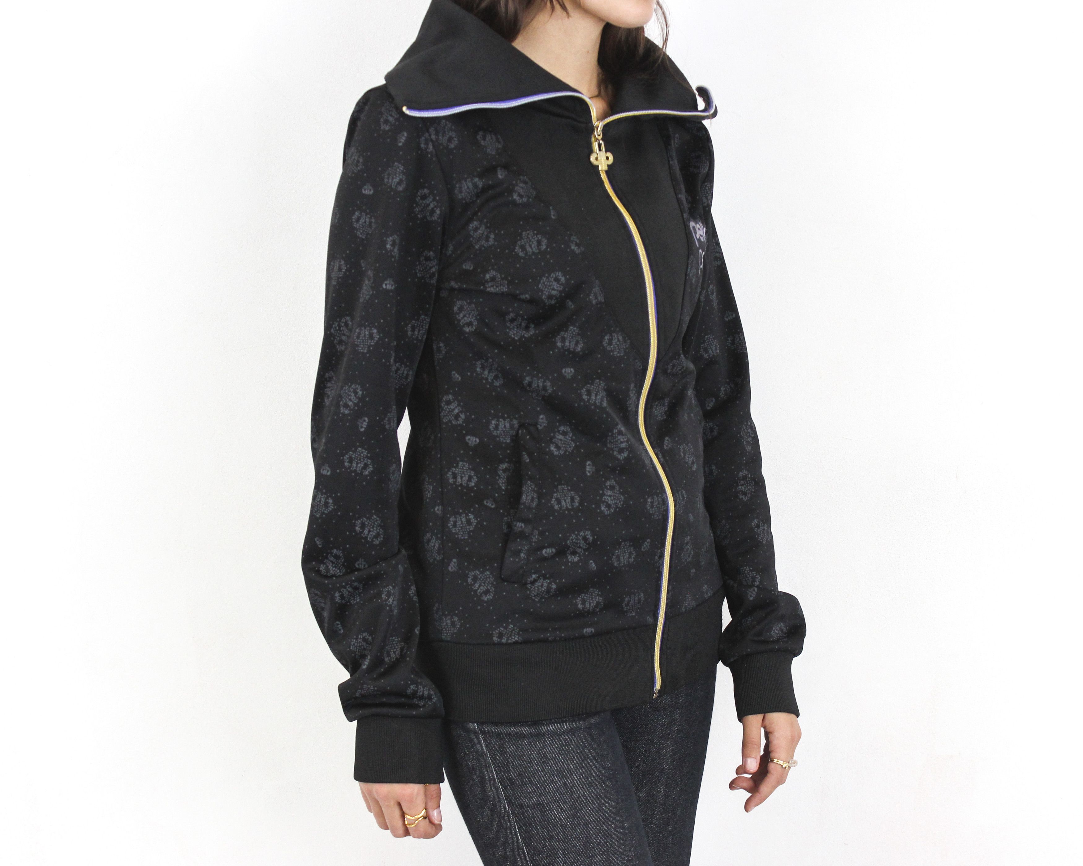 Pelle Pelle × Vintage Womens M Tracksuit full Zip Top Jumper Jacket Sweatshirt Rap Size M / US 6-8 / IT 42-44 - 2 Thumbnail