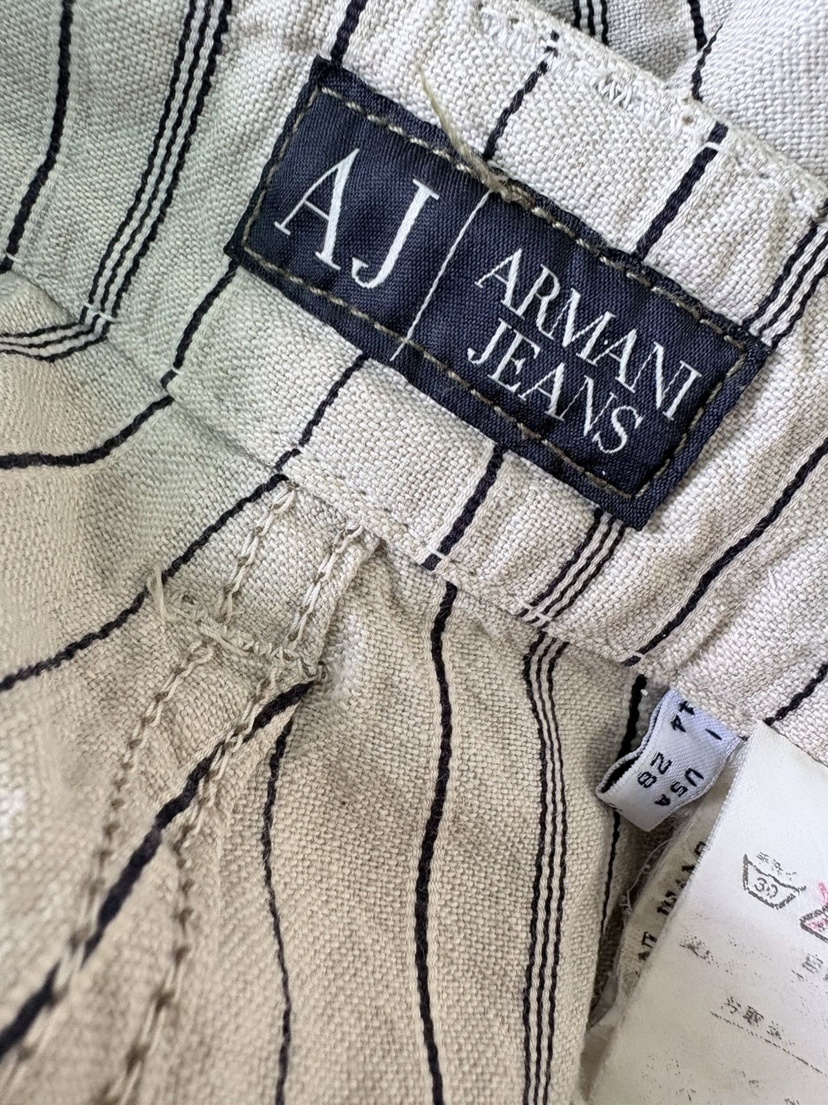 Giorgio Armani Vintage Armani Jeans Linen Trousers Size US 30 / EU 46 - 11 Thumbnail