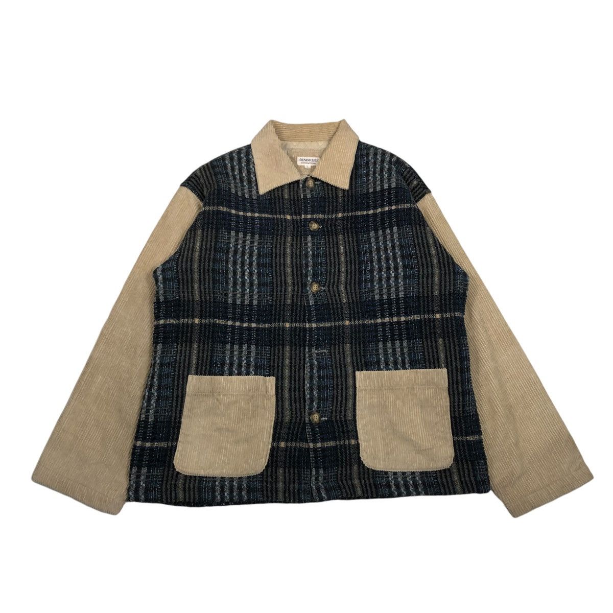 Japanese Brand 🔥PATCH WORK TARTAN DESIGN CHORE JACKET DENIM CHIC Size US L / EU 52-54 / 3 - 1 Thumbnail