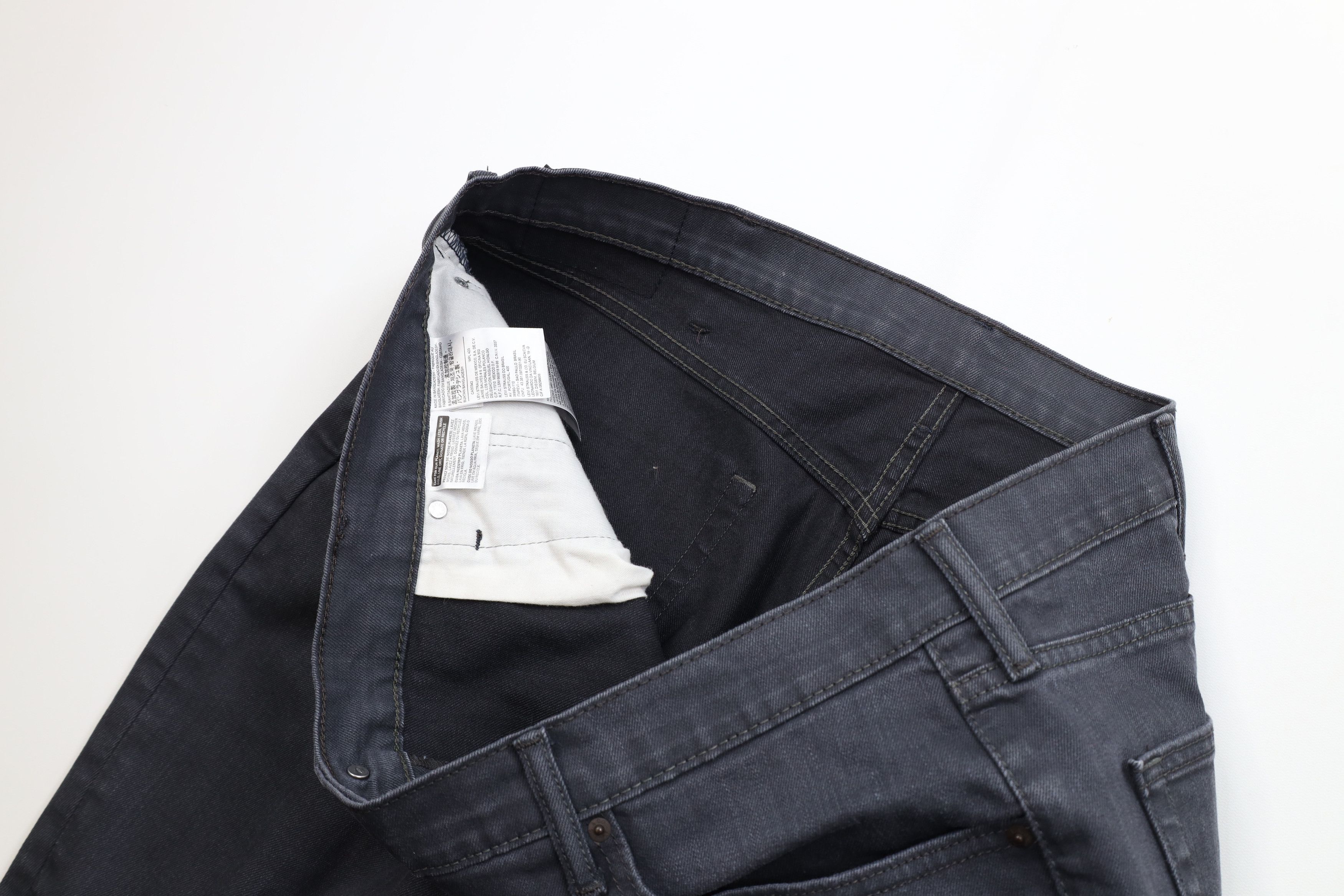 Levi's Vintage Y2K Levis 559 Straight Wide Leg Jeans Dark Gray Size US 44 / EU 60 - 7 Thumbnail