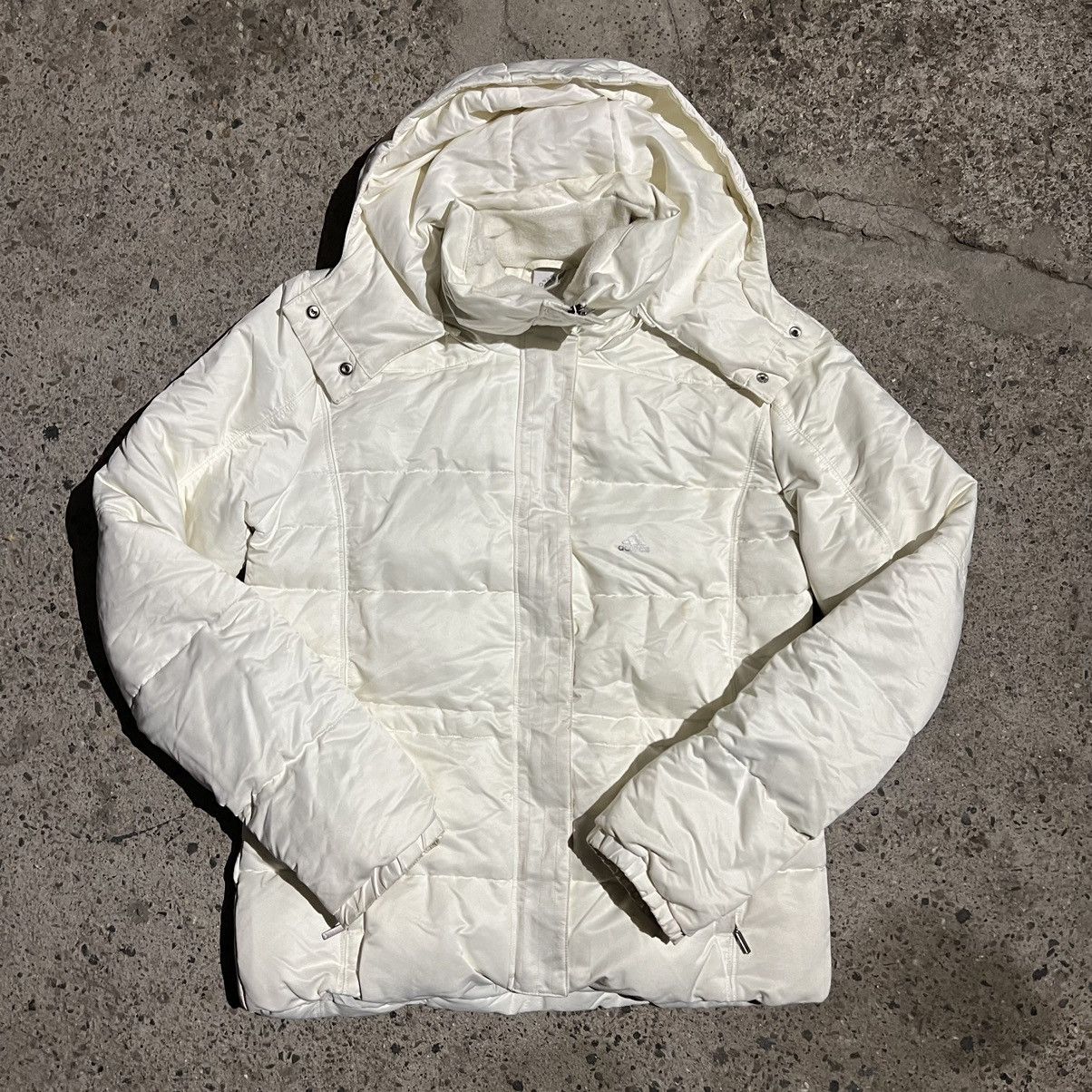 Adidas × Vintage vintage adidas Down Puffer three stripes cargo pockets coat Size M / US 6-8 / IT 42-44 - 1 Thumbnail