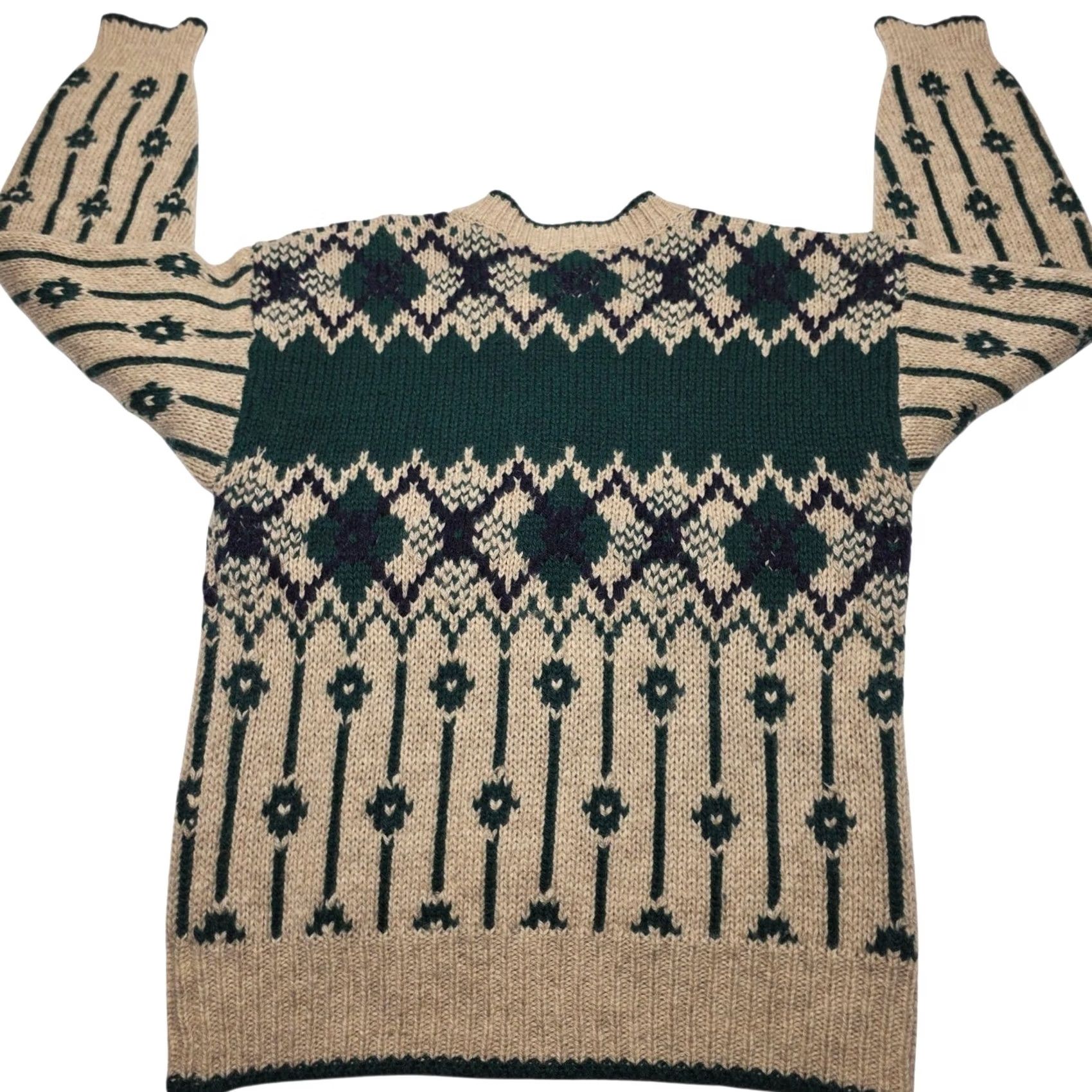 Vintage VINTAGE Herman Geist Women's Cardigan Sweater Small Hand Embroidered 100% Wool Size S / US 4 / IT 40 - 2 Thumbnail