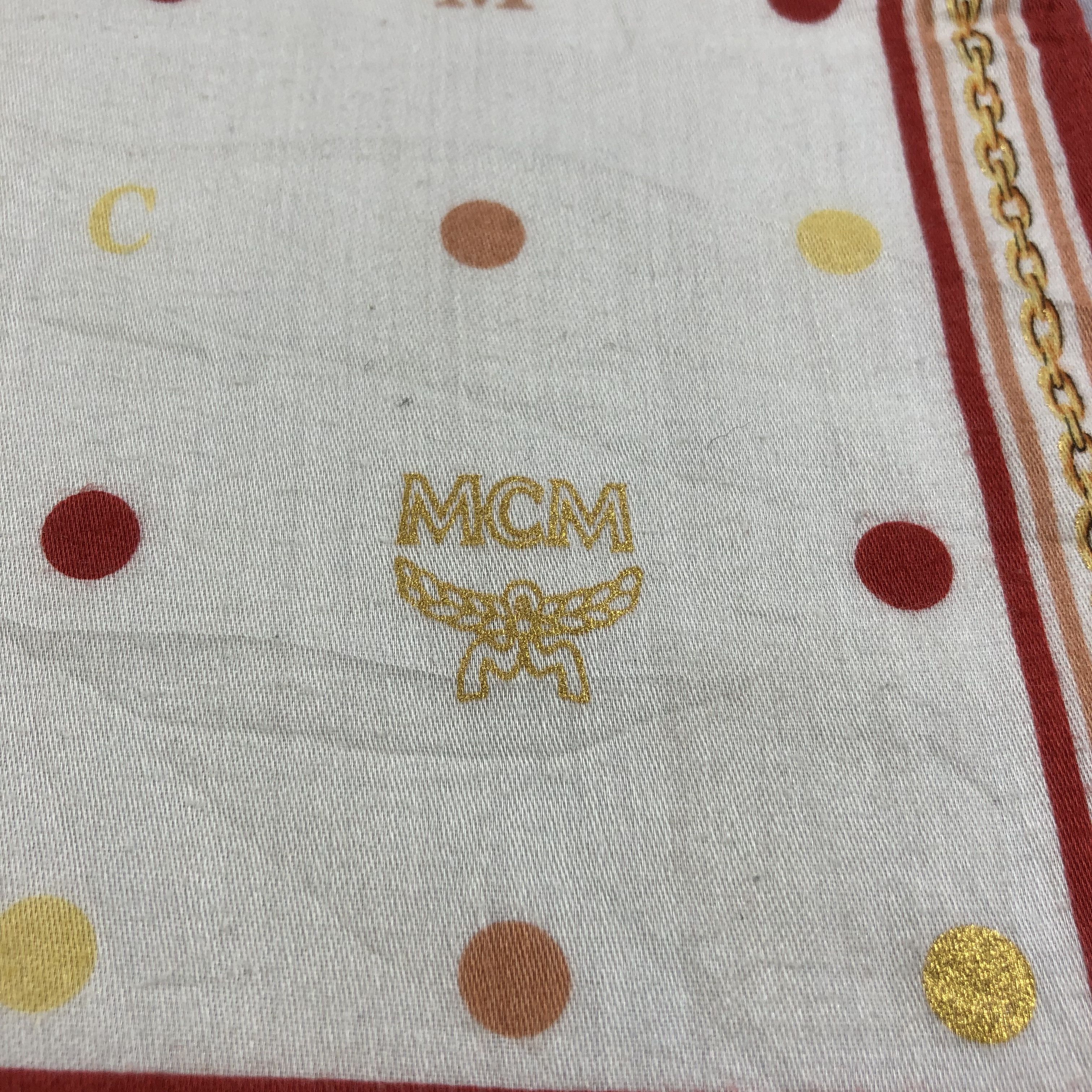 MCM × Vintage MCM Handkerchief Neckerchief Bandana H2027 Size ONE SIZE - 4 Thumbnail