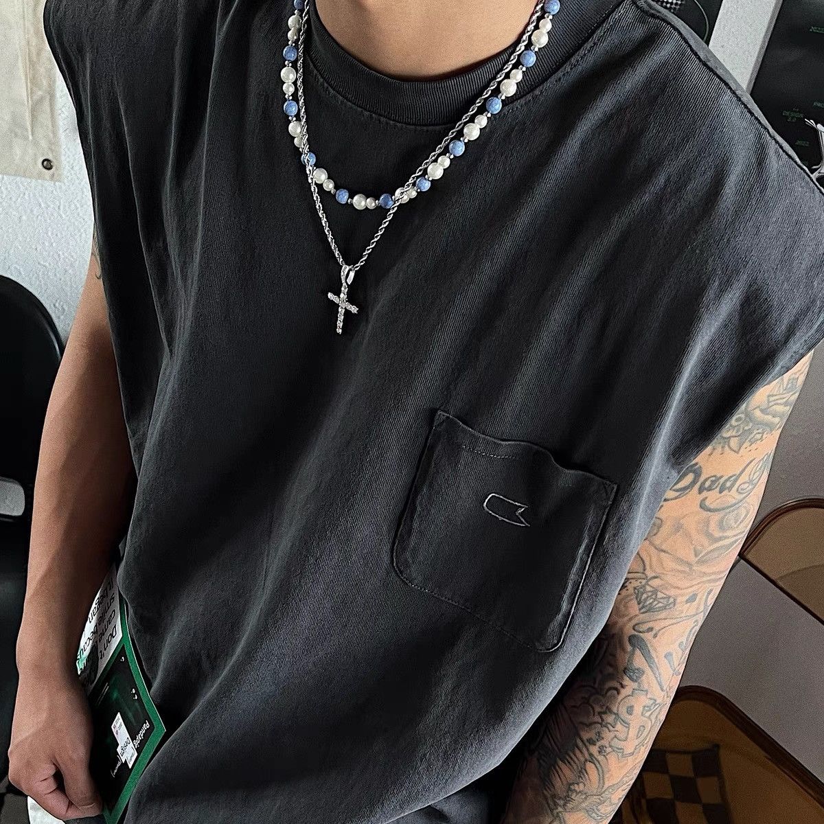 Japanese Brand × Vintage Retro punk necklace Size ONE SIZE - 3 Thumbnail