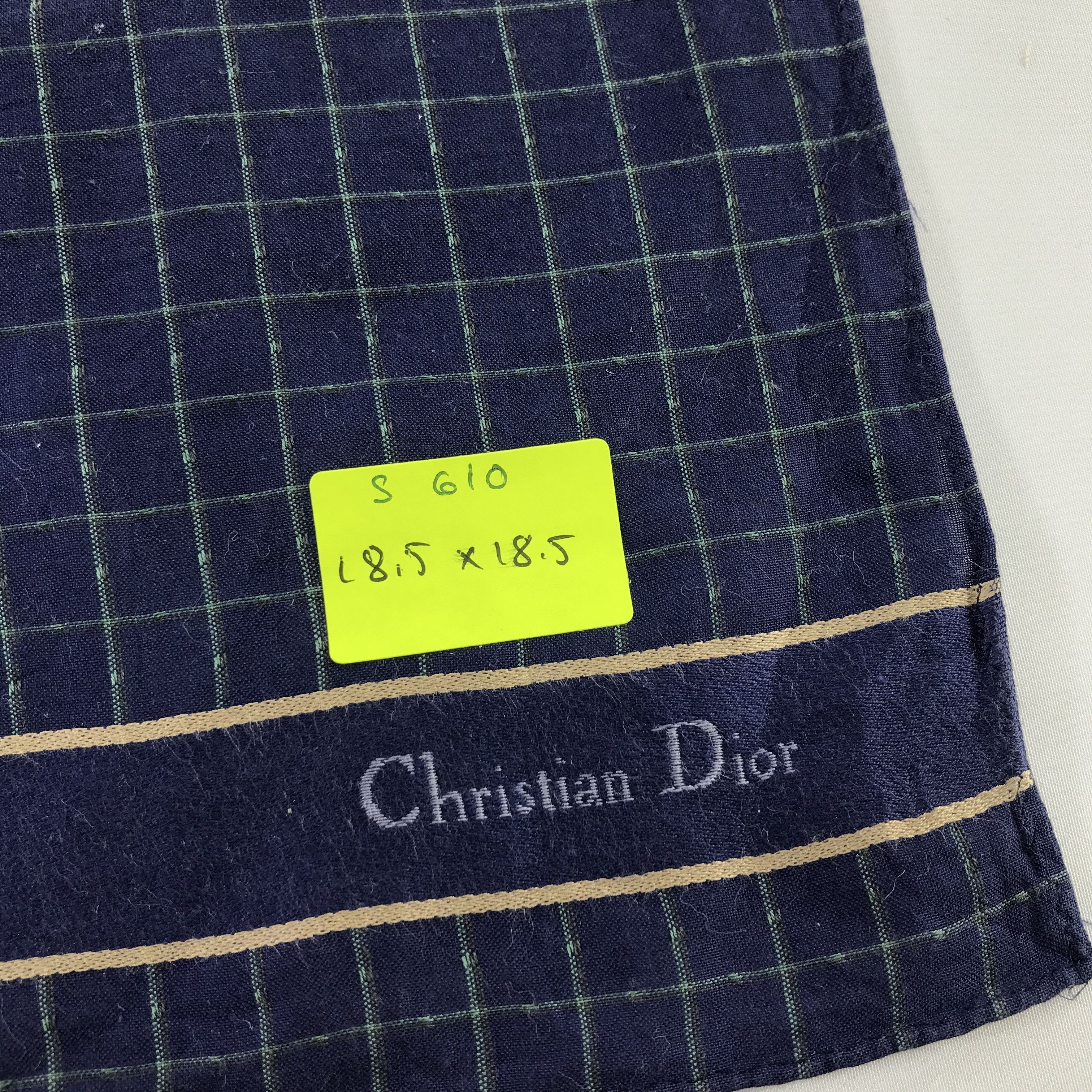 Christian Dior Monsieur × Vintage Christian Dior Bandana / Handkerchief / Neckerchief - S610 Size ONE SIZE - 5 Thumbnail