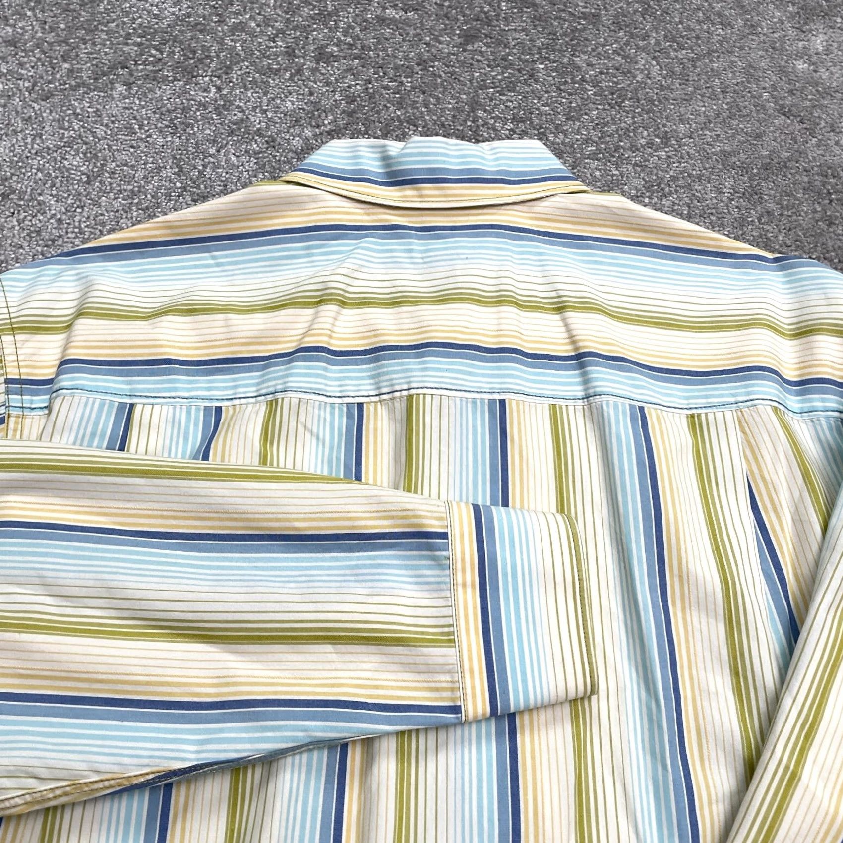 Tommy Bahama Tommy Bahama Button Up Shirt Mens M Multicolor Striped Cotton Long Sleeve Top Size M / US 6-8 / IT 42-44 - 3 Thumbnail