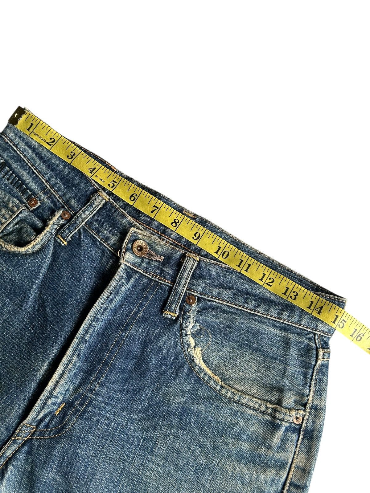 Japanese Brand × Kapital × Vintage Vintage Edwin Selvedge Distressed Punk Grunge Denim Jeans Size US 30 / EU 46 - 16 Thumbnail
