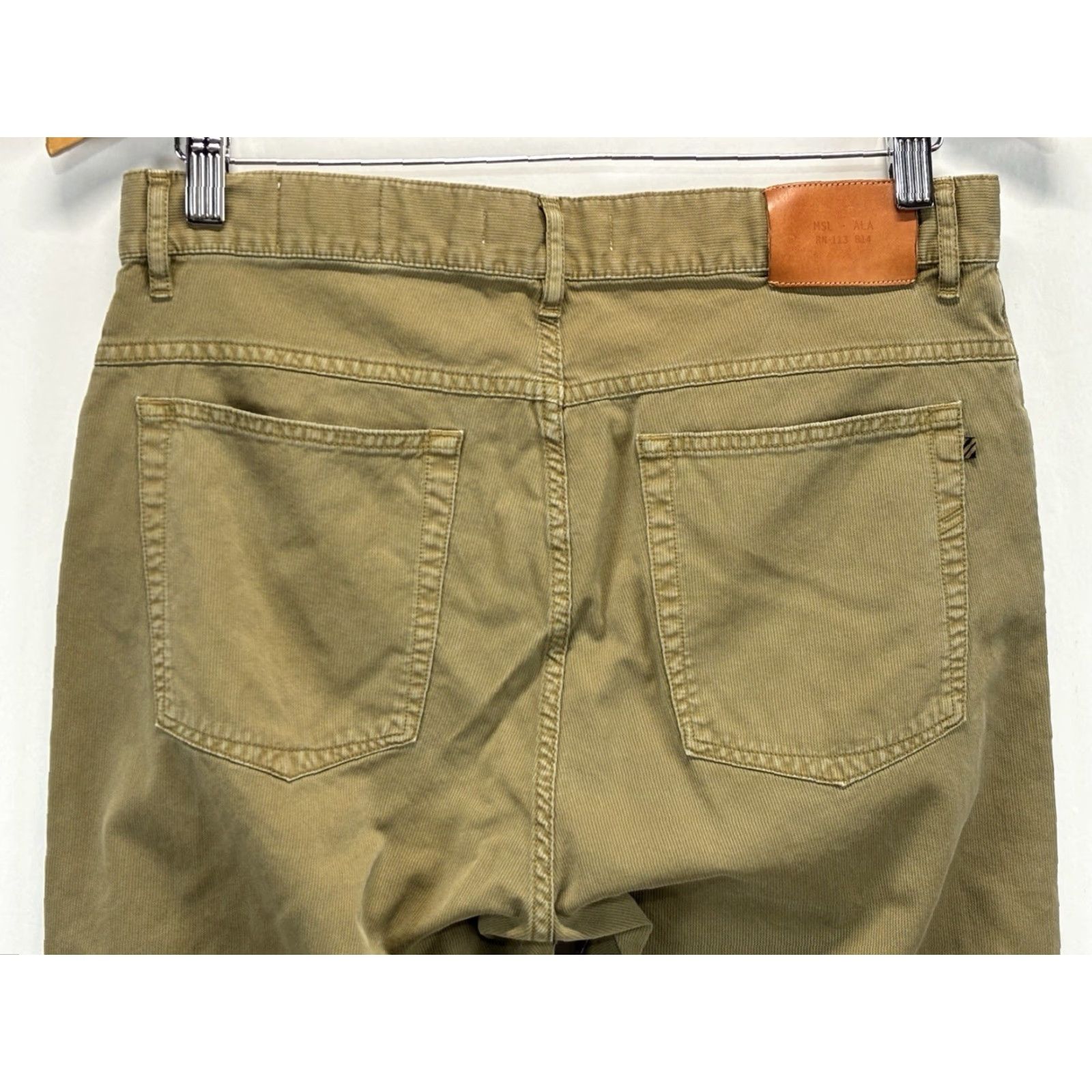 Billy Reid Billy Reid 5 Pocket Pants Mens 31 x 31 Brown Slim 100% Pima Cotton Textured Chino Straight Flat Front Denim? (Wait) Size US 31 - 4 Thumbnail
