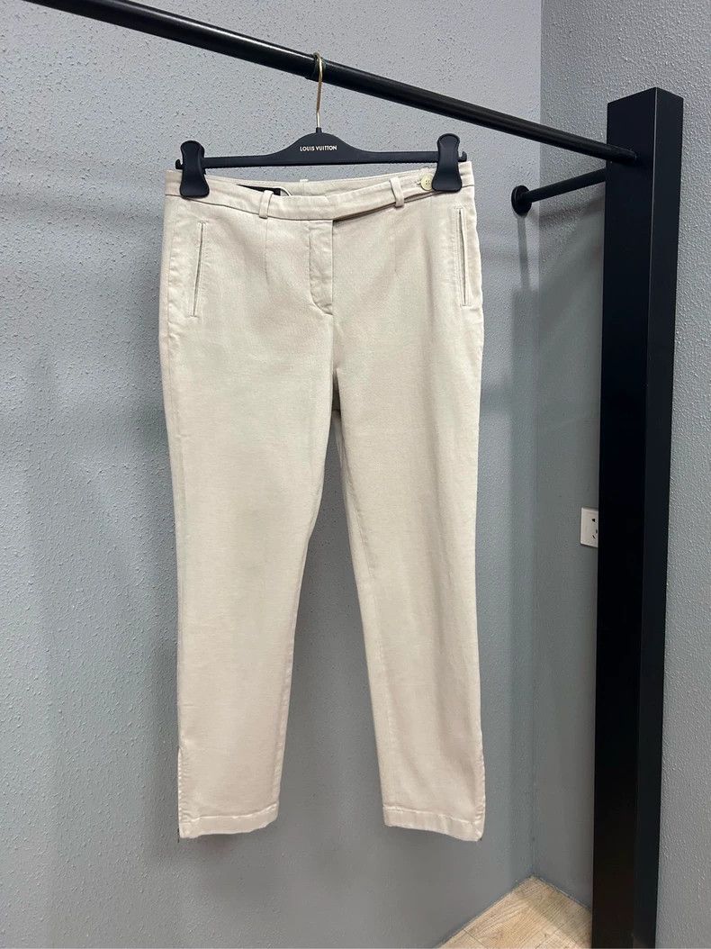 Loro Piana Loro Piana Beige Cotton Casual Pants Size US 31 - 1 Thumbnail
