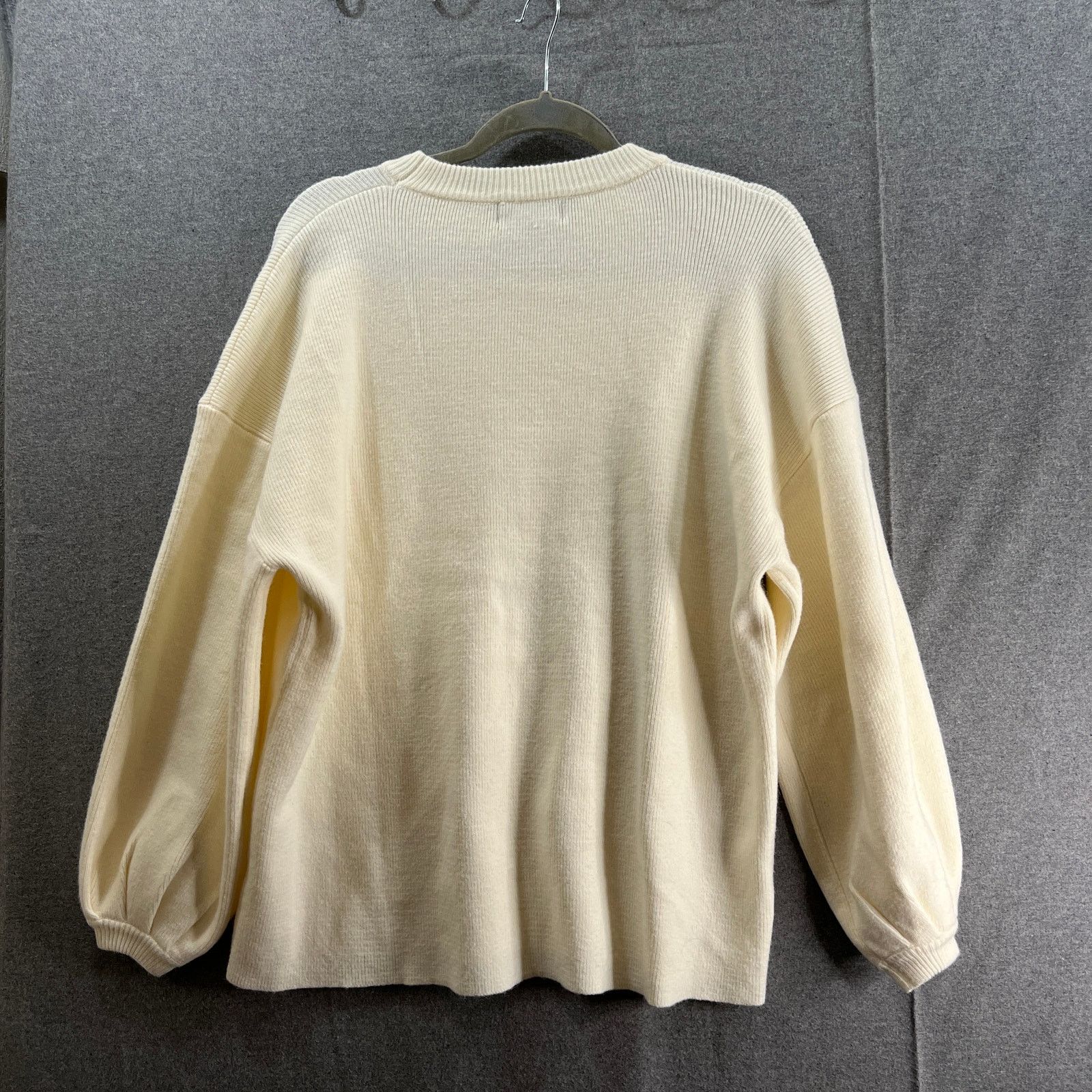 Other Lulu's Sweater Womens Size XS Ivory Knitted Pullover Size XS / US 0-2 / IT 36-38 - 2 Thumbnail