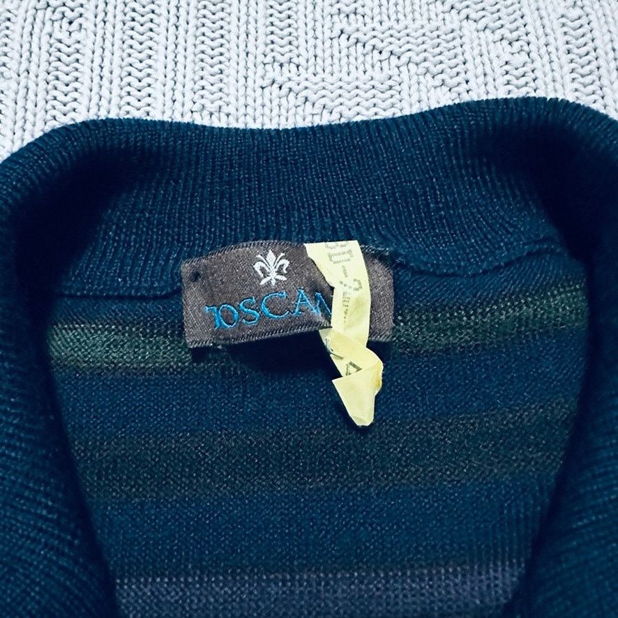 Toscano Toscano striped quarter zip pullover Size US L / EU 52-54 / 3 - 4 Thumbnail