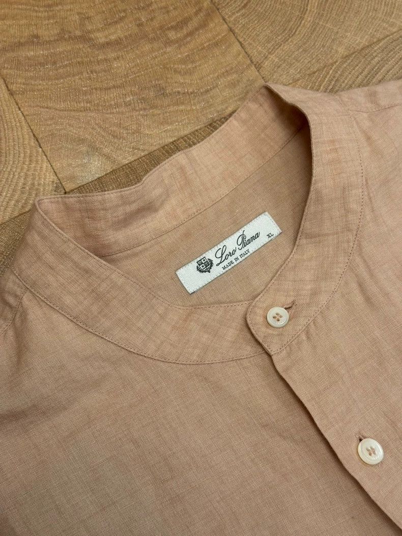 Loro Piana LORO PIANA Pink linen shirt Size XL / US 12-14 / IT 48-50 - 2 Thumbnail