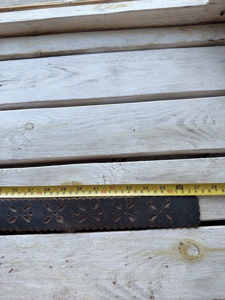 Japanese Brand Vintage Japanese Leather Punk Emo Rock Goth Y2K Drill belt Size ONE SIZE - 14 Thumbnail