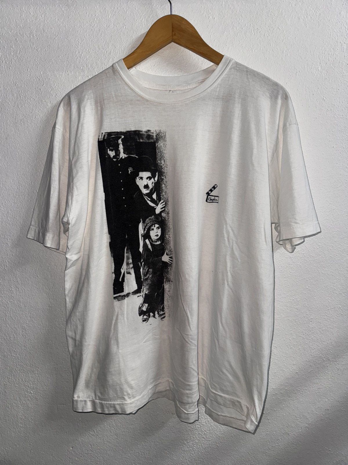 Other 90s vtg Charlie Chaplie The Kid tee Size US L / EU 52-54 / 3 - 1 Thumbnail