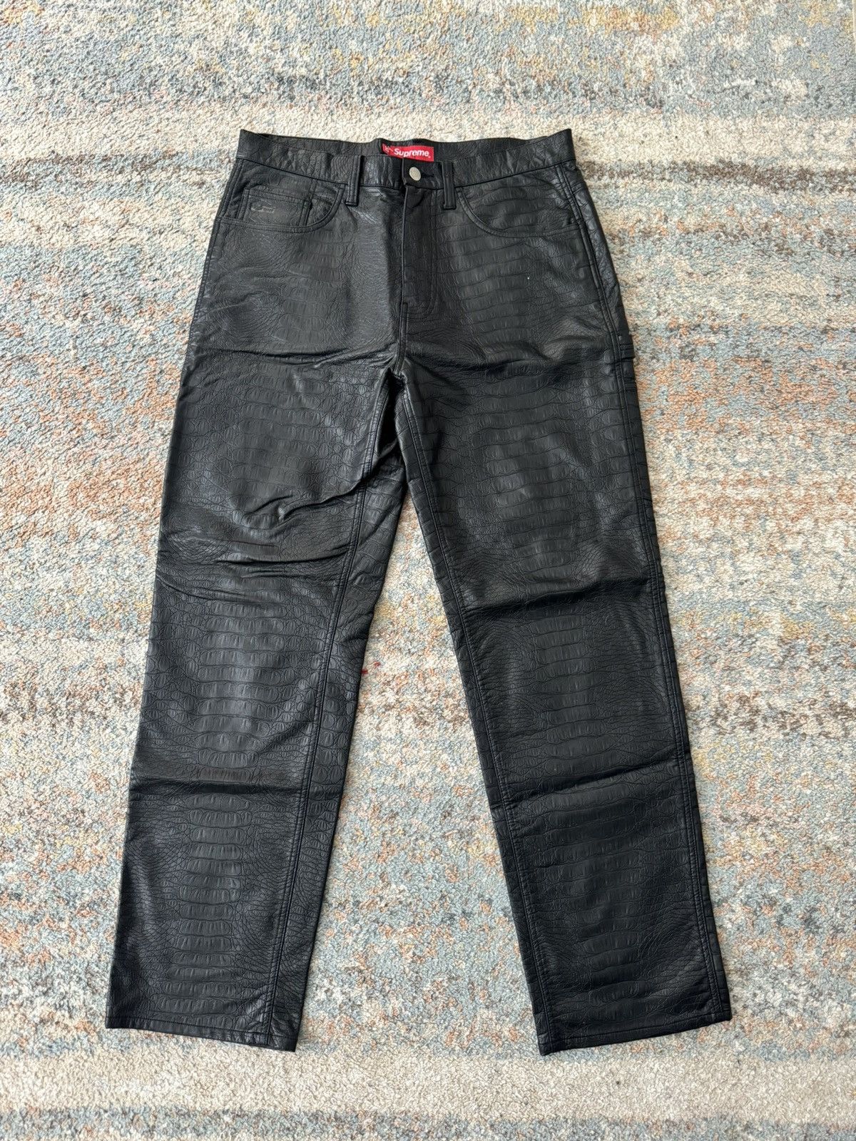 Supreme Leather Pants | Grailed