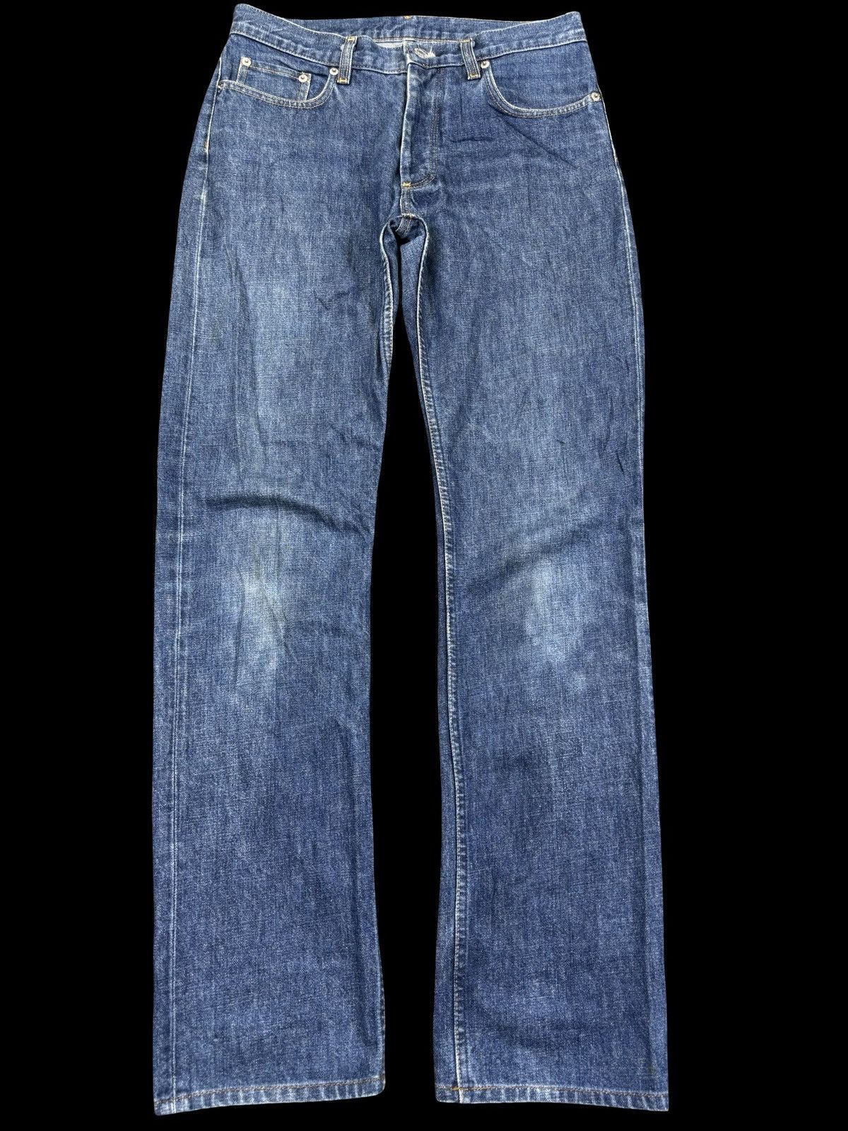 Helmut Lang 💥Vintage Helmut Lang💥90s Classic Raw Italian Cut Denim K12 Size US 29 - 1 Thumbnail