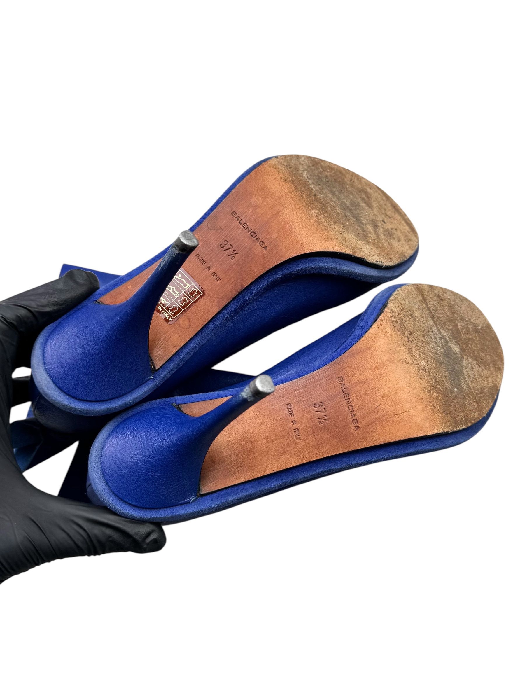 Balenciaga Balenciaga Paris Vintage Leather Heels D10 Size US 7.5 / IT 37.5 - 12 Thumbnail