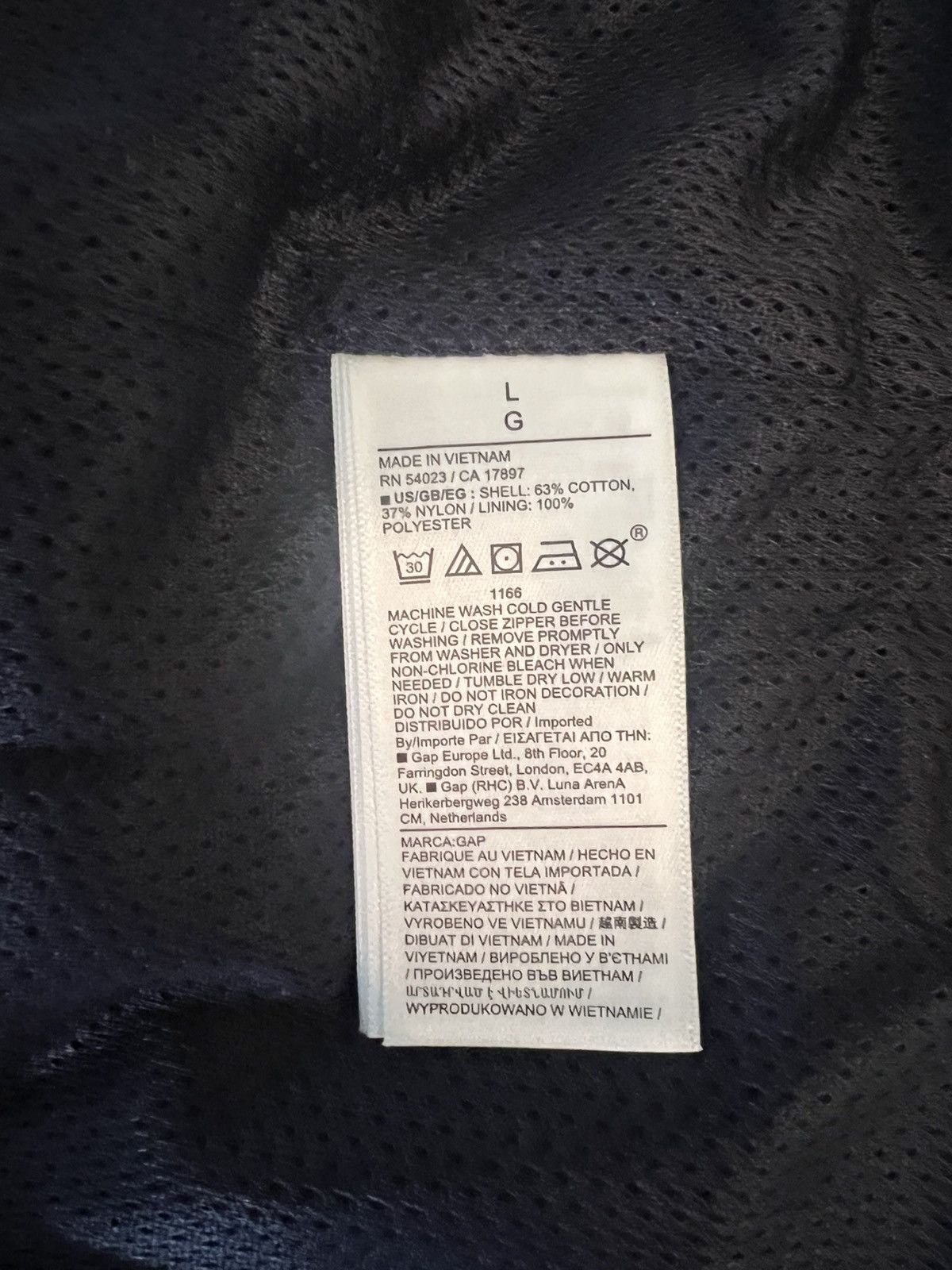 Gap × Palace PALACE x GAP Windbreaker Anorak Navy Men’s L Size US L / EU 52-54 / 3 - 8 Thumbnail