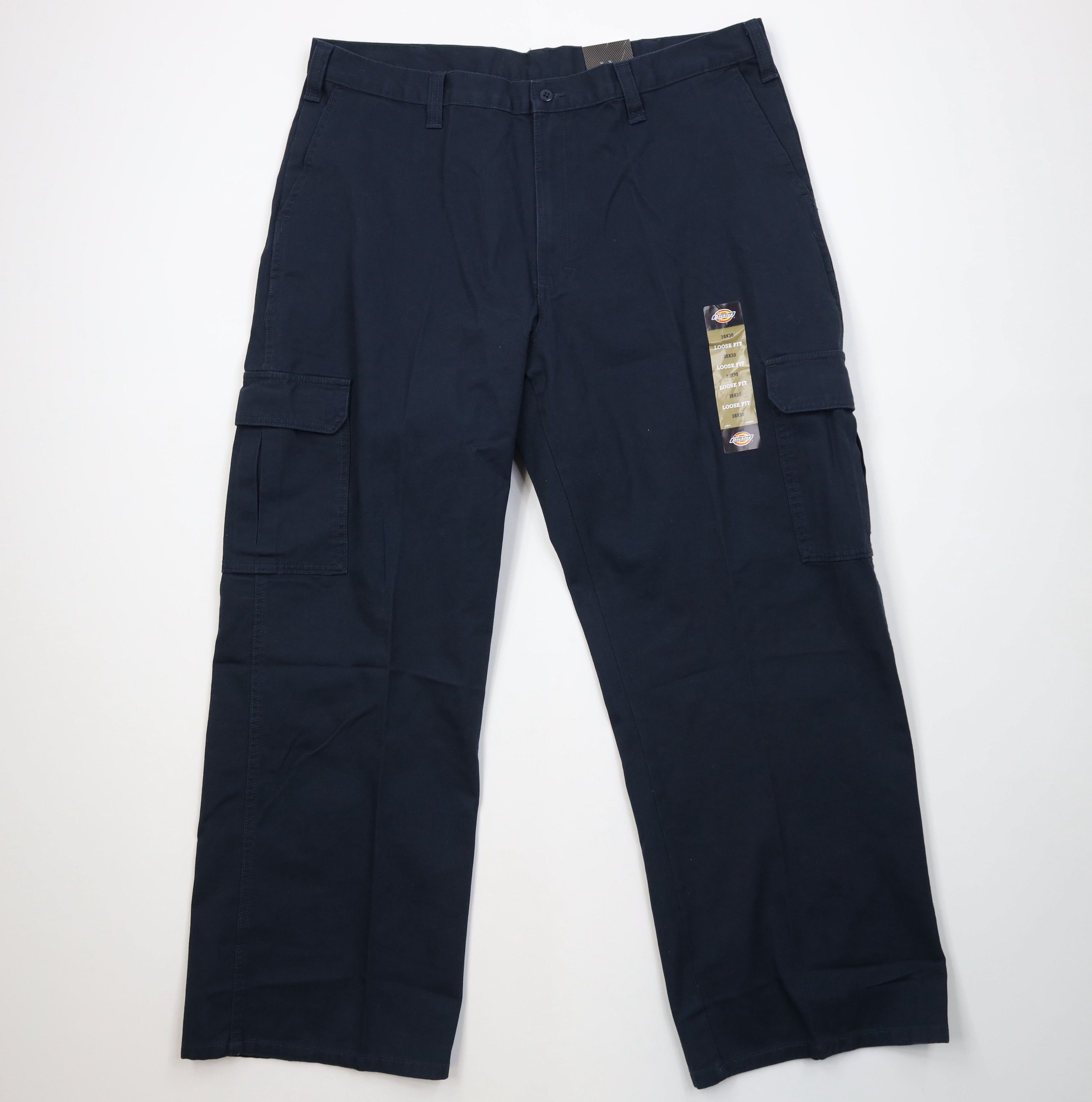 Dickies Deadstock Y2K Dickies Wide Leg Cargo Pants Navy Blue Cotton Size US 38 / EU 54 - 1 Thumbnail