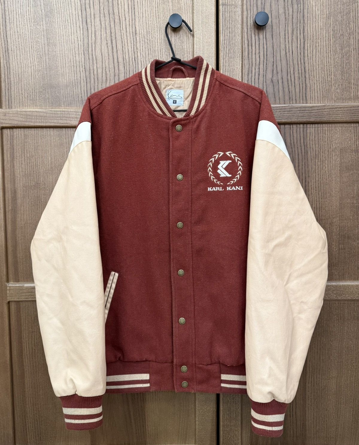 Karl Kani Karl Kani Cherry Bomber Wool Varsity Jacket Embroidered Logo Size US M / EU 48-50 / 2 - 1 Thumbnail