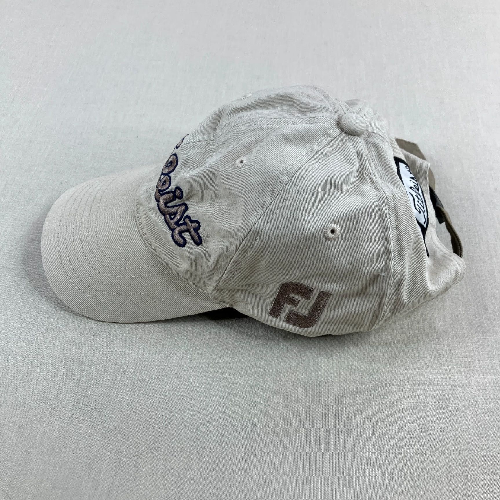 Titleist Titleist Hat Mens Strap Back Khaki Beige Tan Footjoy Golf Dad Cap Performance Size ONE SIZE - 4 Thumbnail