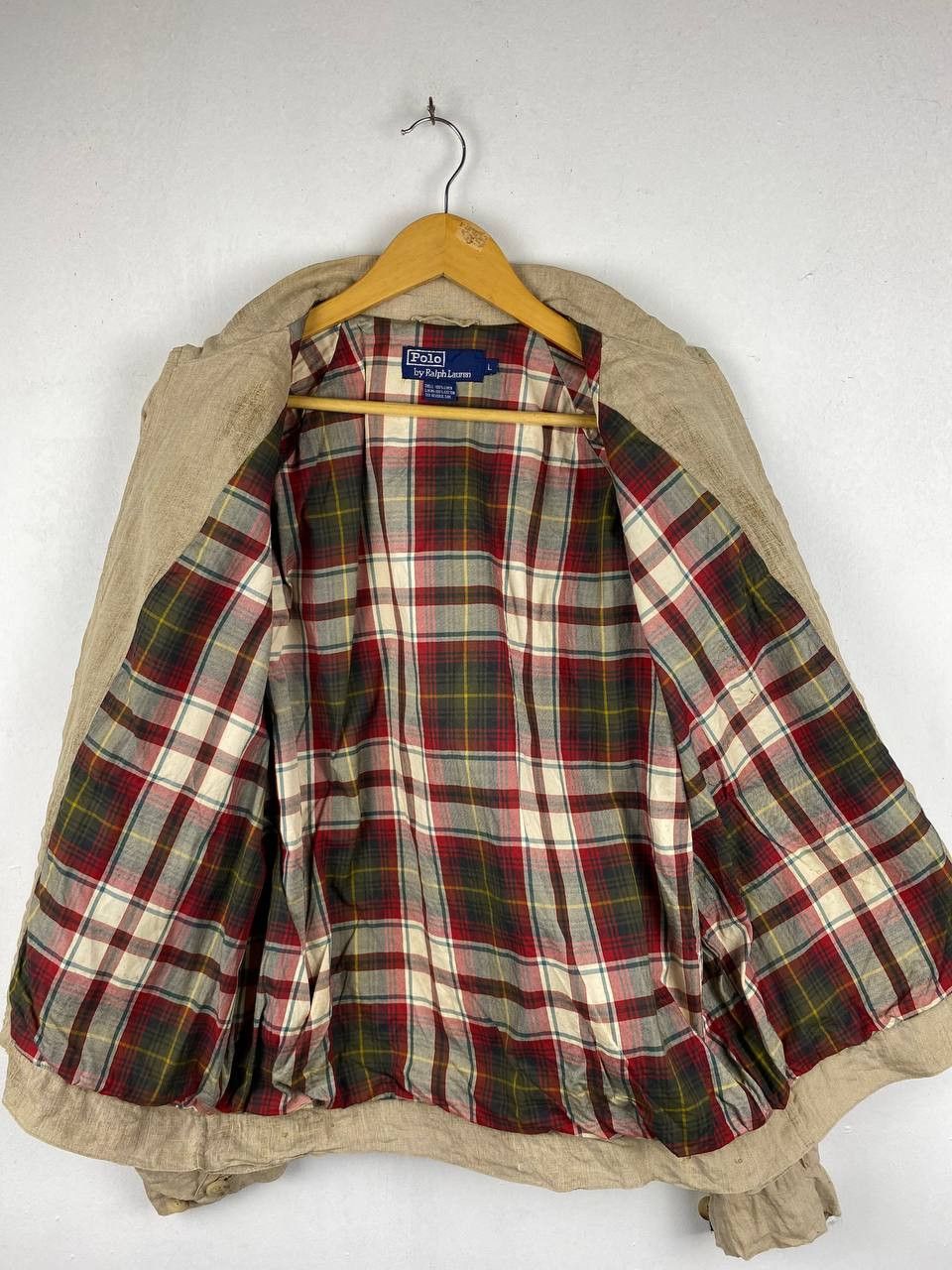 Polo Ralph Lauren vintage polo ralph lauren jacket flannel lining Size US L / EU 52-54 / 3 - 5 Thumbnail
