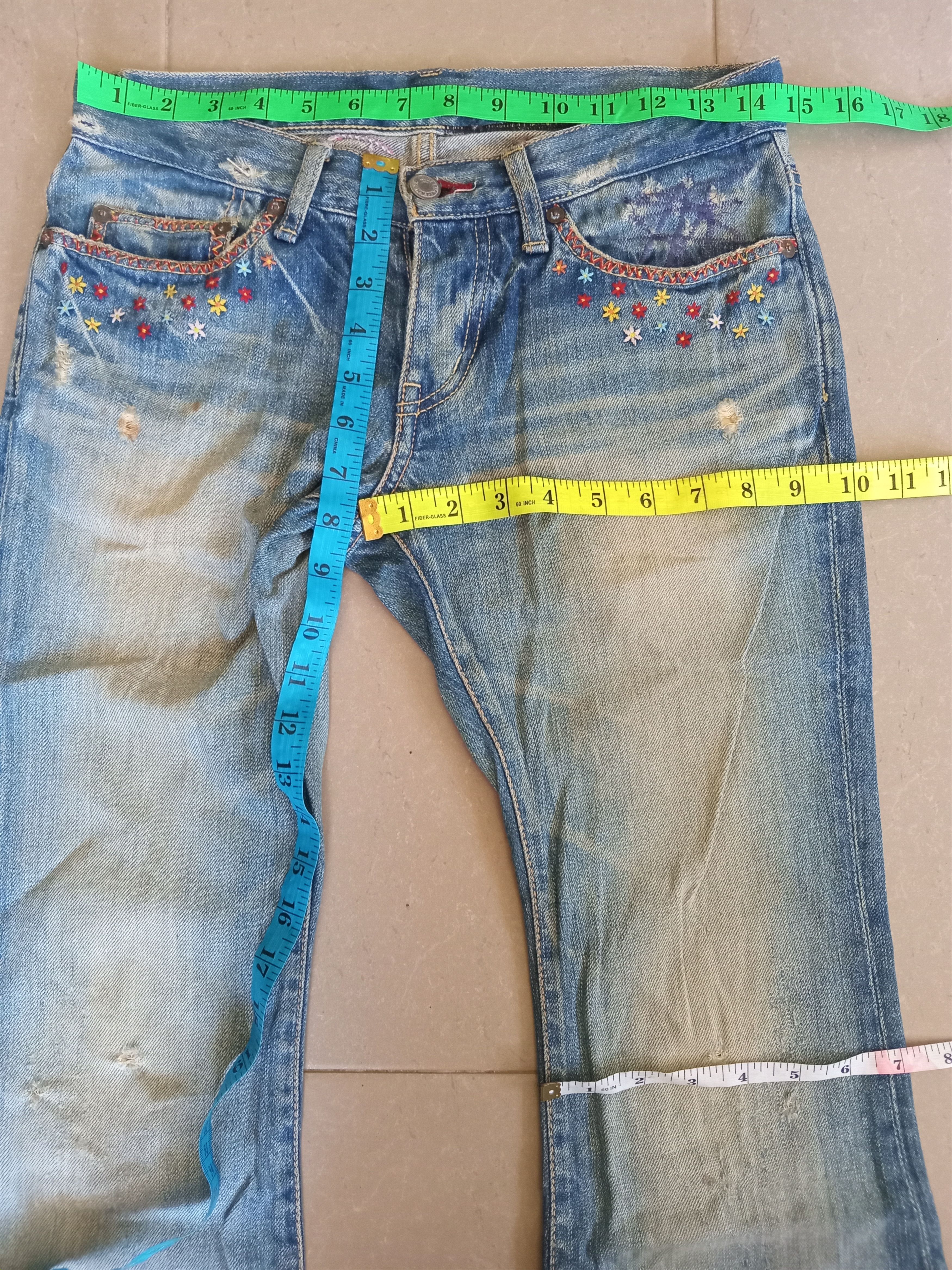 Hysteric Glamour × Japanese Brand LAST DROP💥Vintage Hysteric Glamour Distressed Flare Jeans Size US 29 - 3 Thumbnail