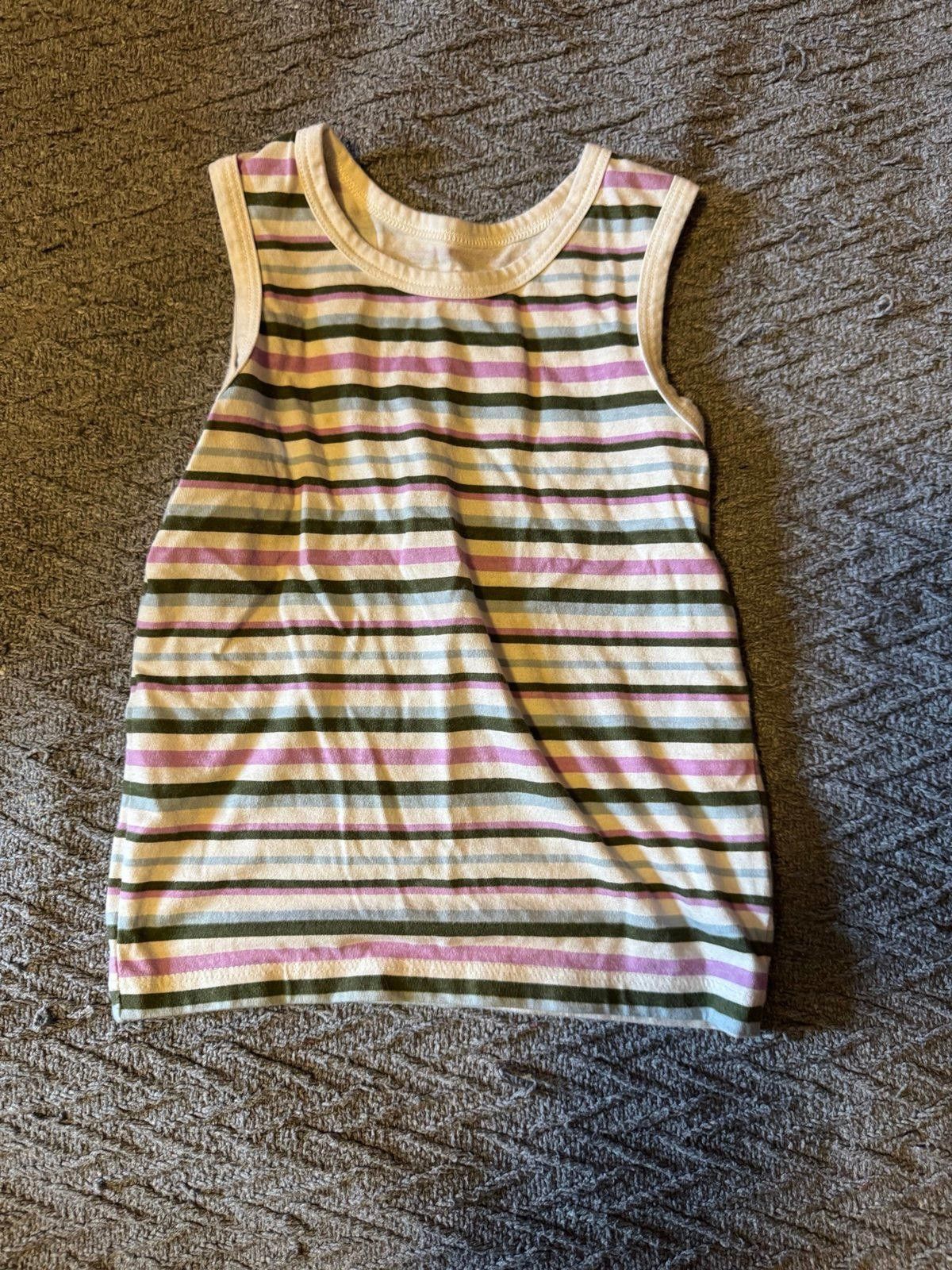 Designer 2T Toddler Girl Tank Top Vintage Stripes Size XXS / US 00 / IT 34 - 1 Thumbnail