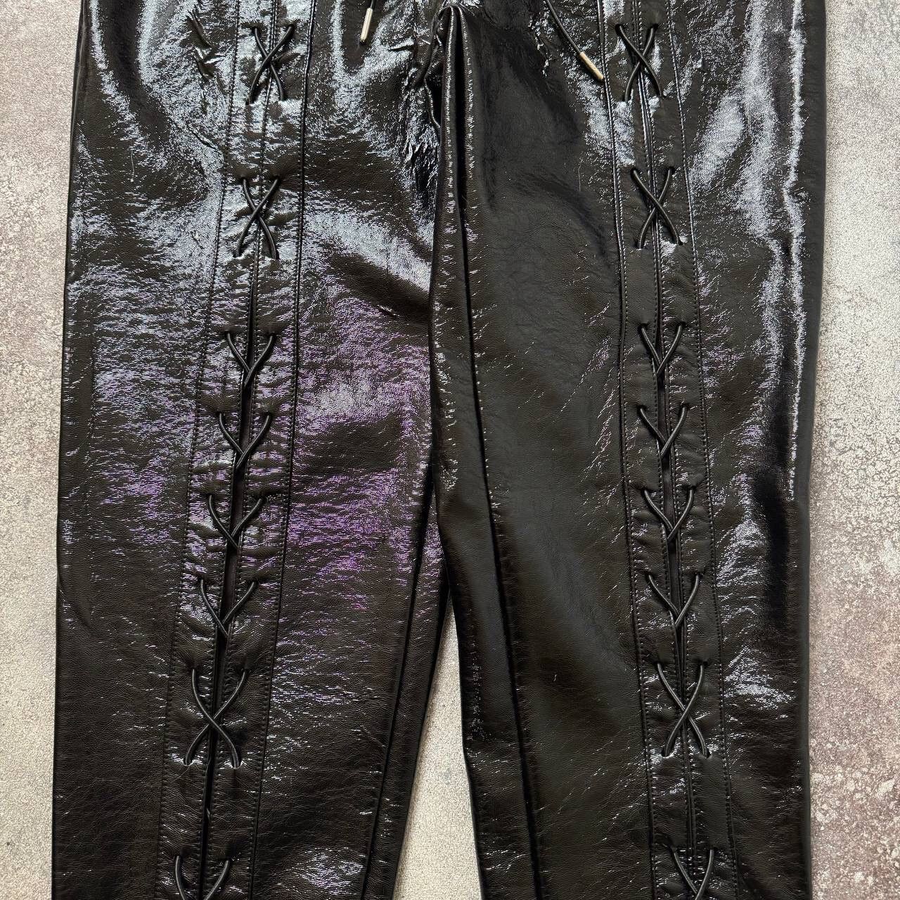 Hysteric Glamour × Japanese Brand Amazing Faux Leather Sexy Y2K Pants Size 27" / US 4 / IT 40 - 5 Thumbnail