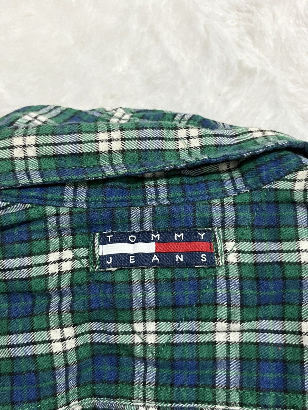 Other Tommy Hilfiger Plaid Button Up Shirt Green XL Size US XL / EU 56 / 4 - 9 Thumbnail