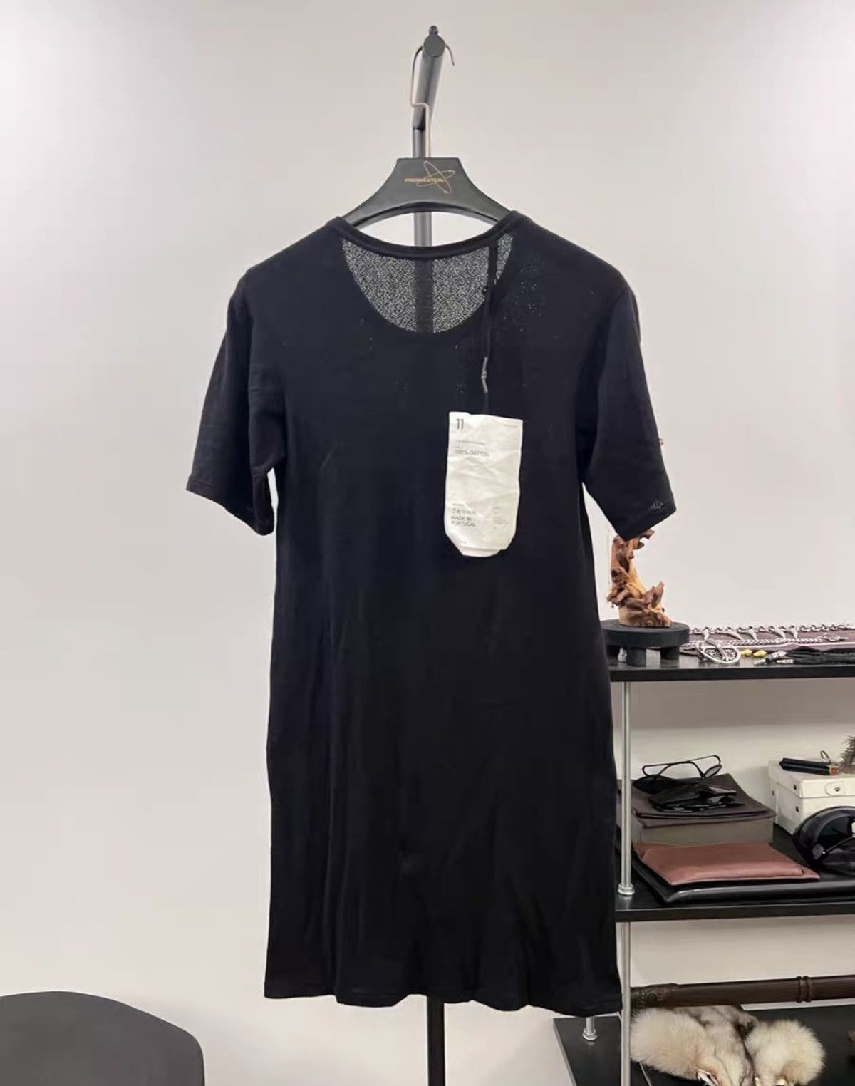 11 By Boris Bidjan Saberi 11ByBBS Mesh & Ink-Spray Print Cotton T-Shirt Size US XS / EU 42 / 0 - 2 Thumbnail