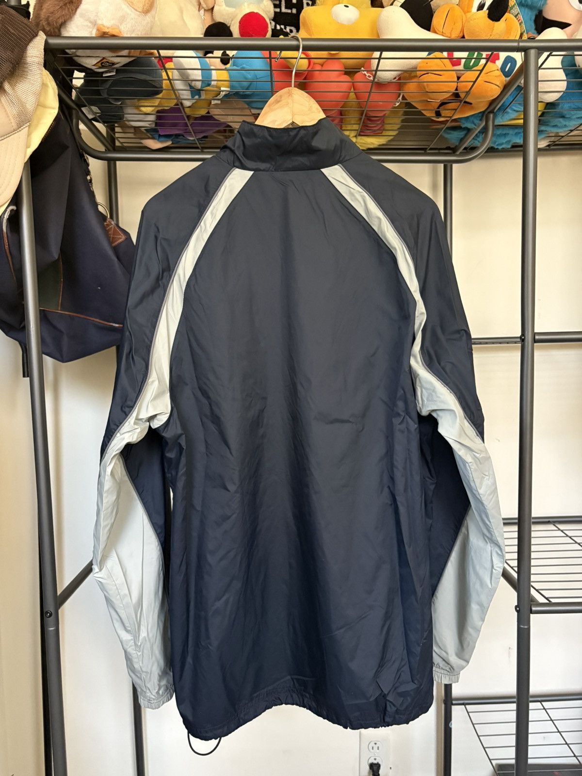 Nike Nike XXL Y2K Navy Blue Windbreaker Size US XXL / EU 58 / 5 - 2 Thumbnail