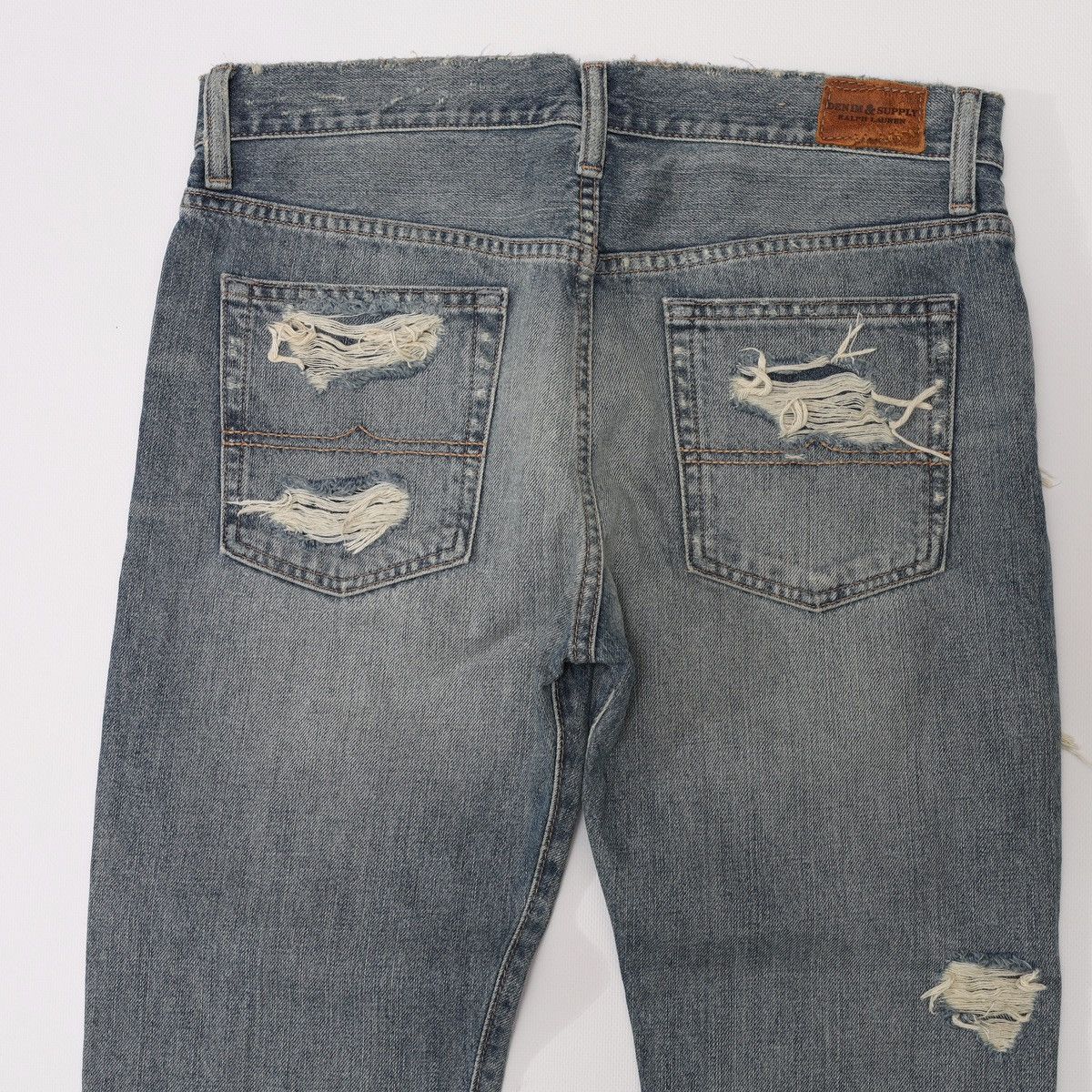 Denim & Supply Ralph Lauren Denim Supply Ralph Lauren Distressed Denim Pants Blue Jeans Size 26" / US 2 / IT 38 - 14 Thumbnail