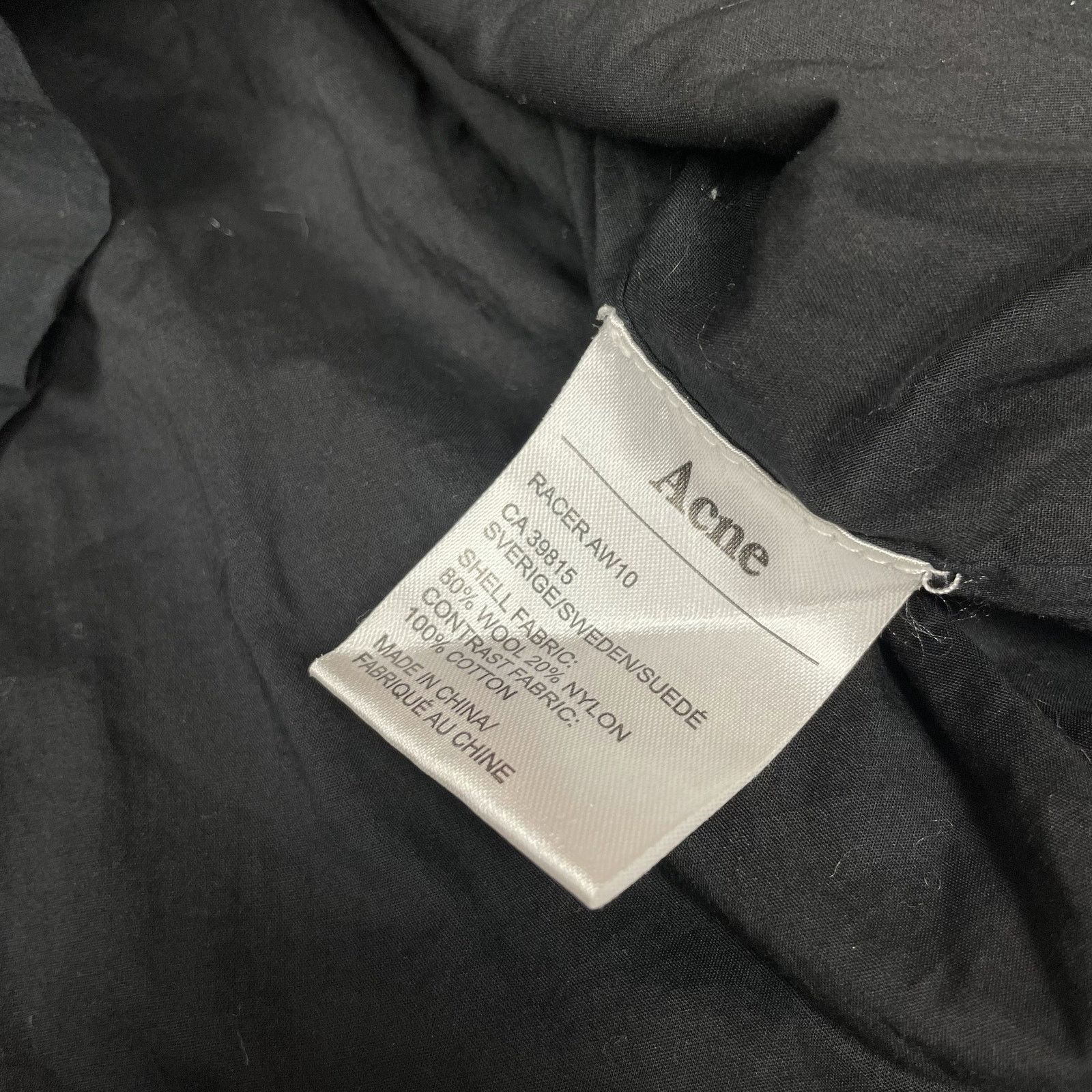 Acne Studios Acne Women's Black Wool Full Zip Cropped Fleece Jacket Small Size S / US 4 / IT 40 - 12 Thumbnail