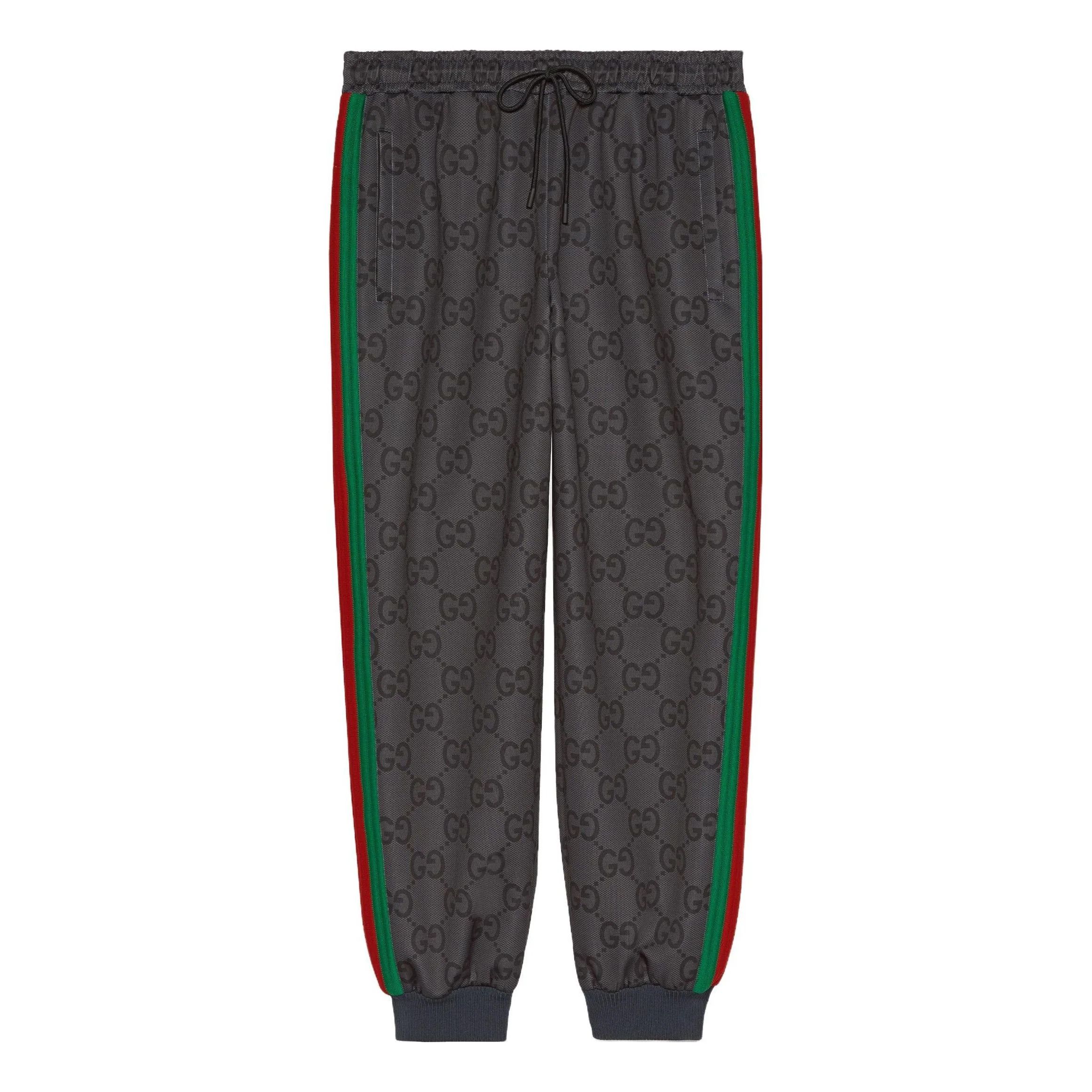 Gucci GUCCI dark gray jumbo GG jogger pants Size XL Size US 36 / EU 52 - 1 Thumbnail