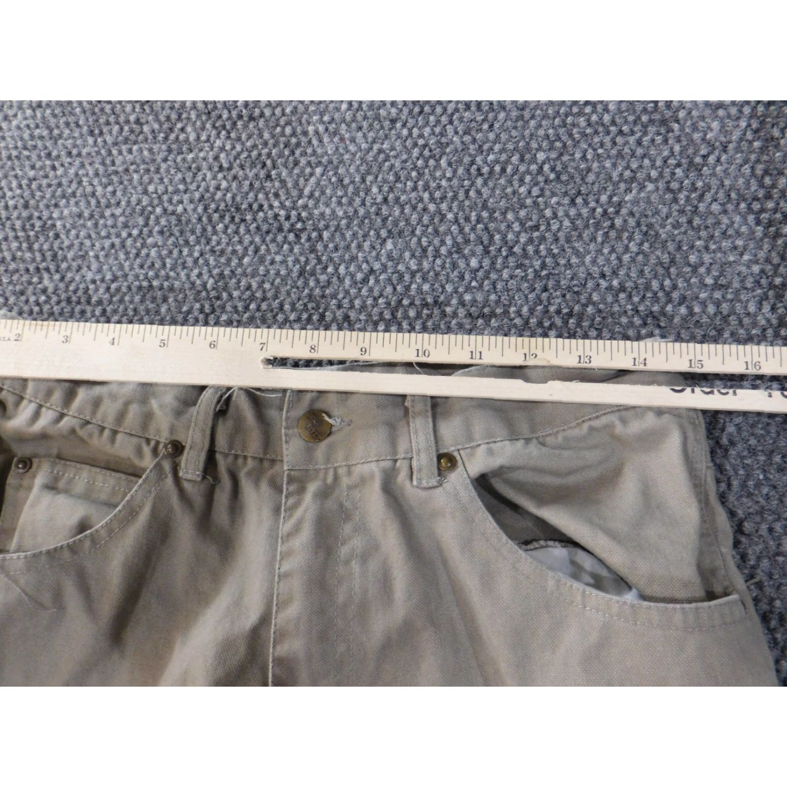 Doublet Bear River Workwear Jeans 30x28 Gray Denim Straight Mens Casual Streetwear 90s Retro Outdoor Straight Size US 30 / EU 46 - 7 Thumbnail