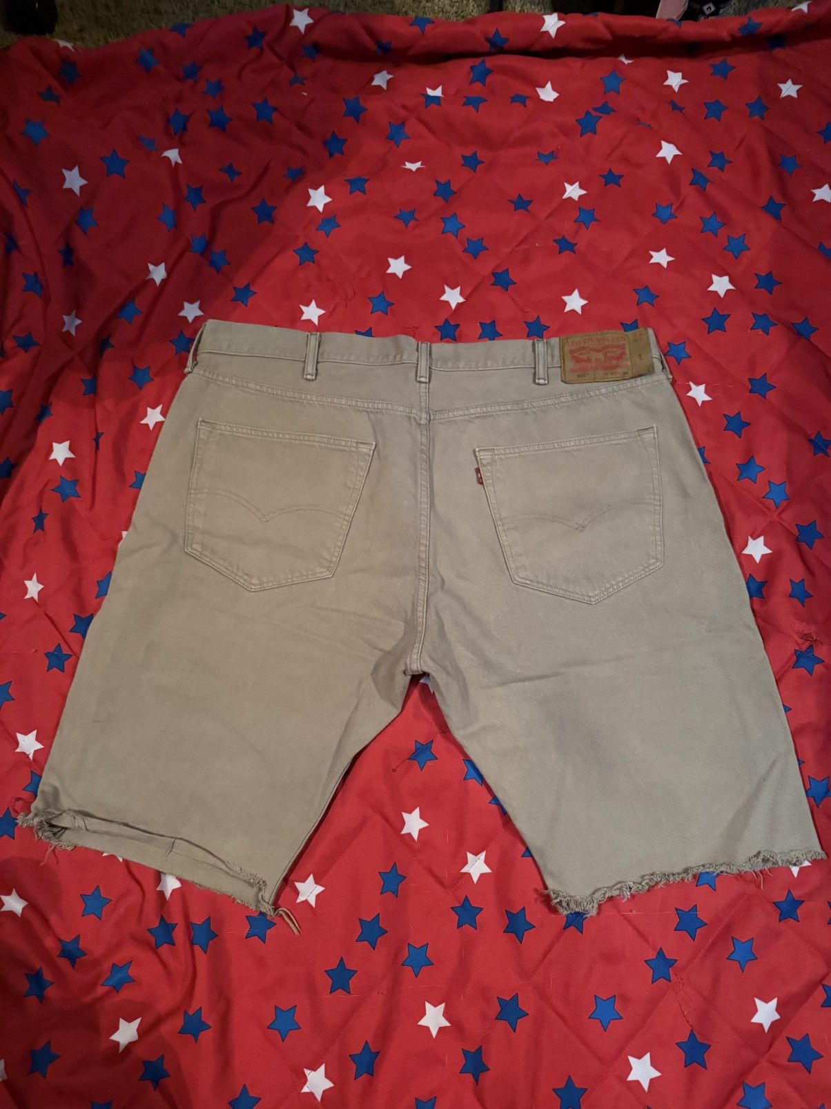 Levi's Vintage Clothing Levi’s Tan Denim Shorts Size US 40 / EU 56 - 2 Thumbnail