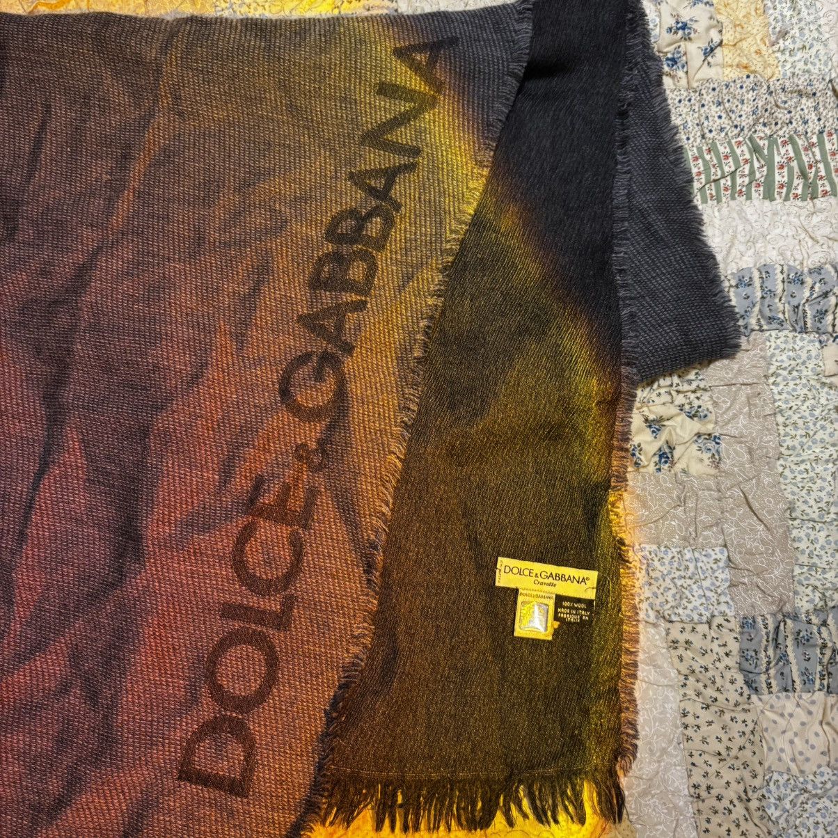 Dolce & Gabbana vintage mens dolce & gabbana wool scarf Size ONE SIZE - 2 Thumbnail