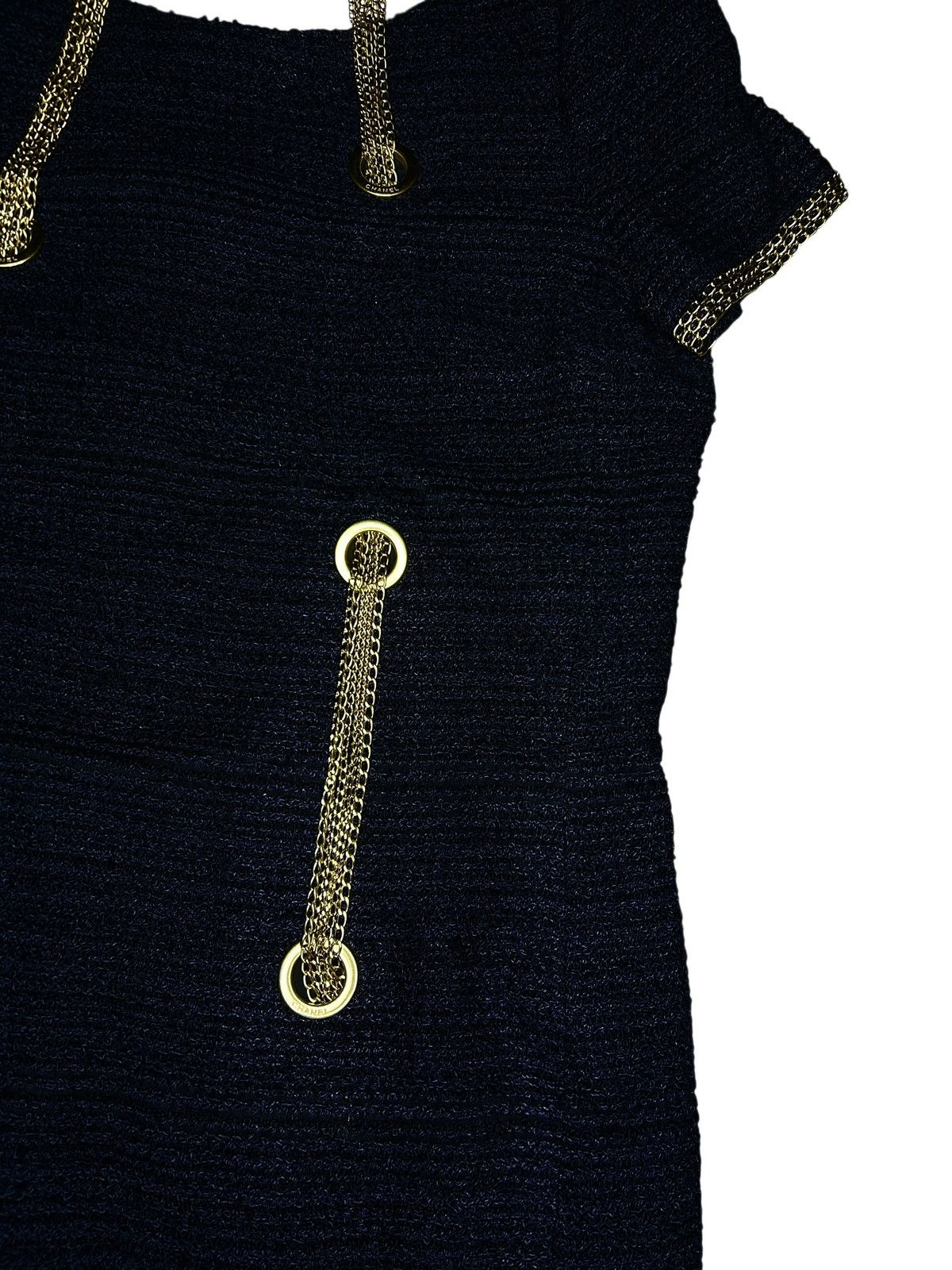 Chanel S/S 08 Runway Silk Tweed Chain Dress Size M / US 6-8 / IT 42-44 - 7 Thumbnail