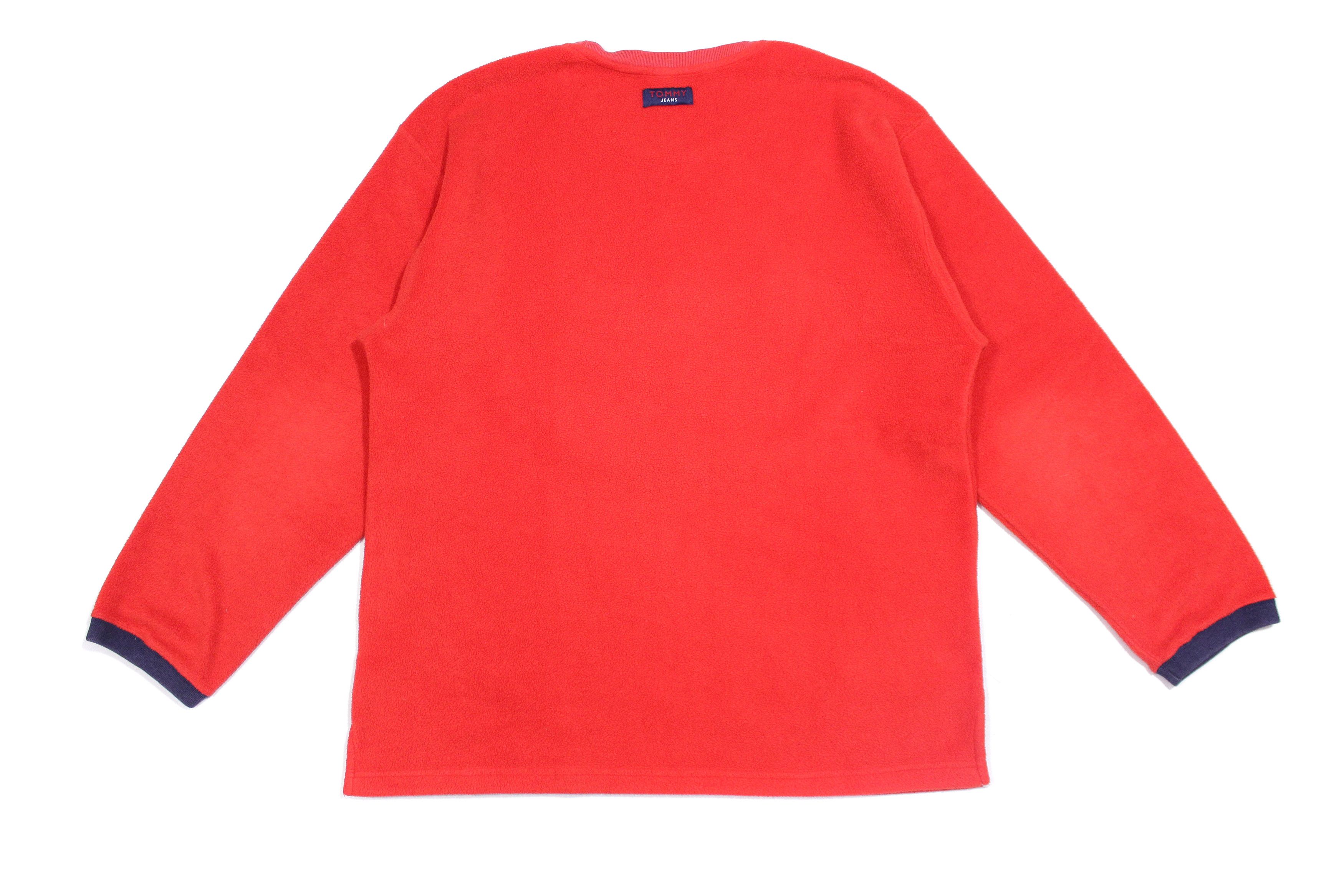 Tommy Hilfiger 90S Logo Fleece Sweatshirt Size US L / EU 52-54 / 3 - 2 Thumbnail